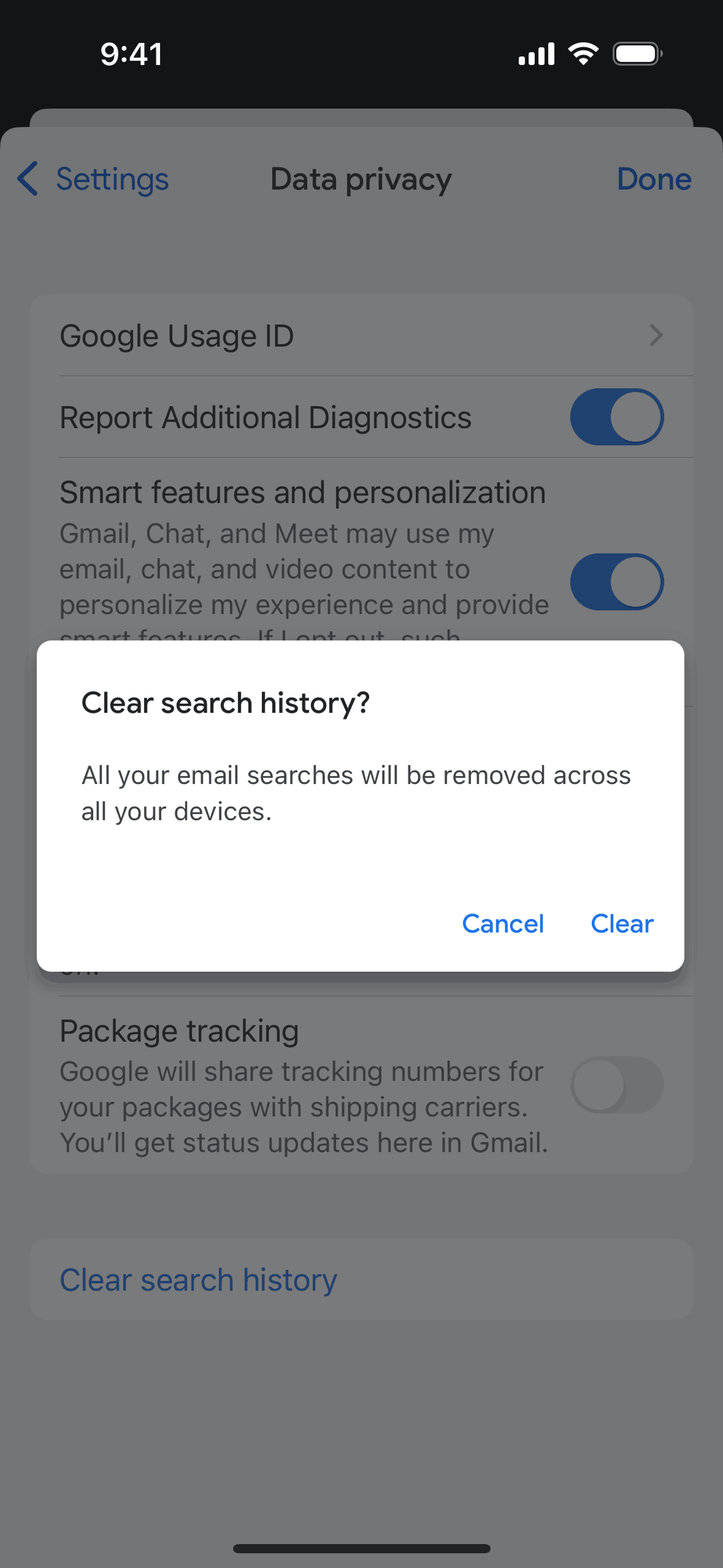 Gmail iOS Productivity interface screenshot 12
