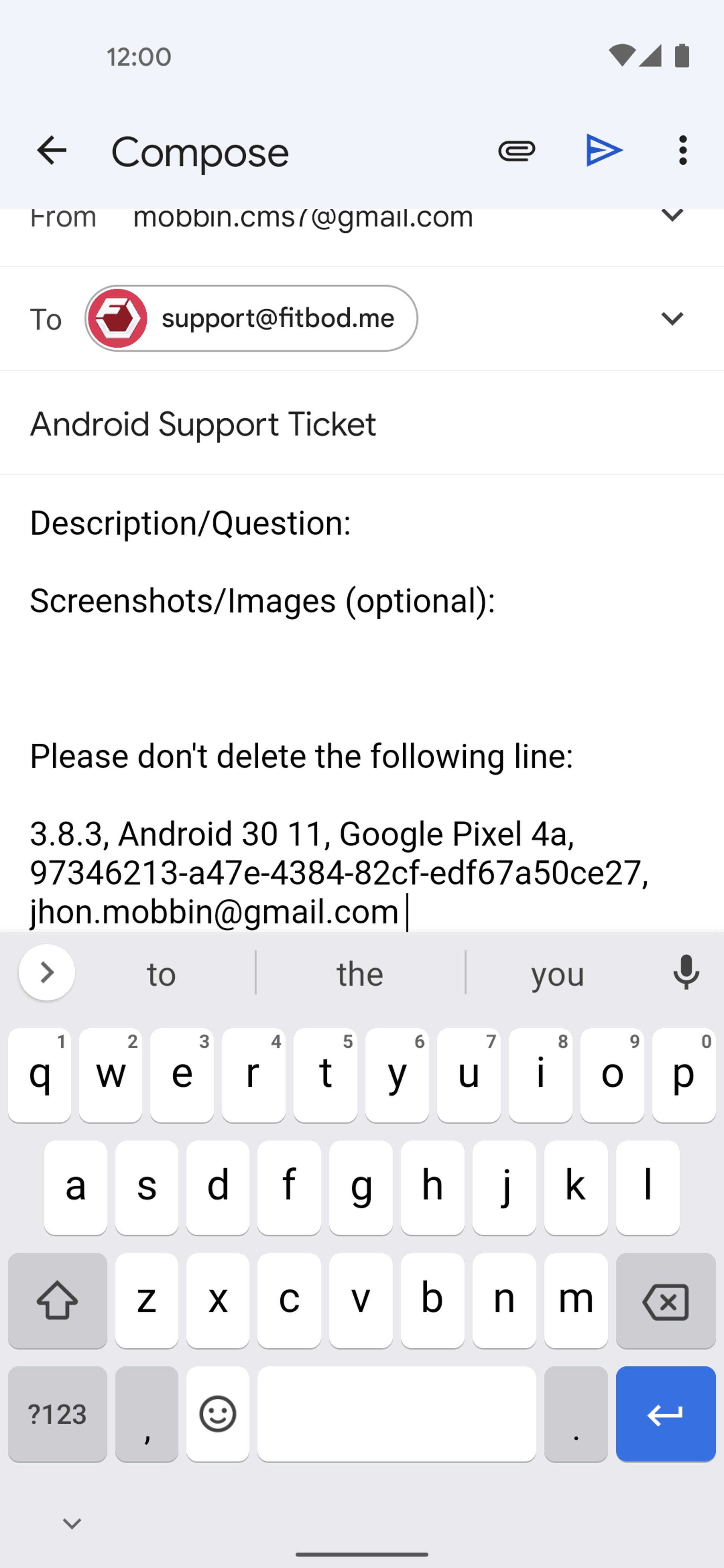 Fitbod Android Health & Fitness interface screenshot 22