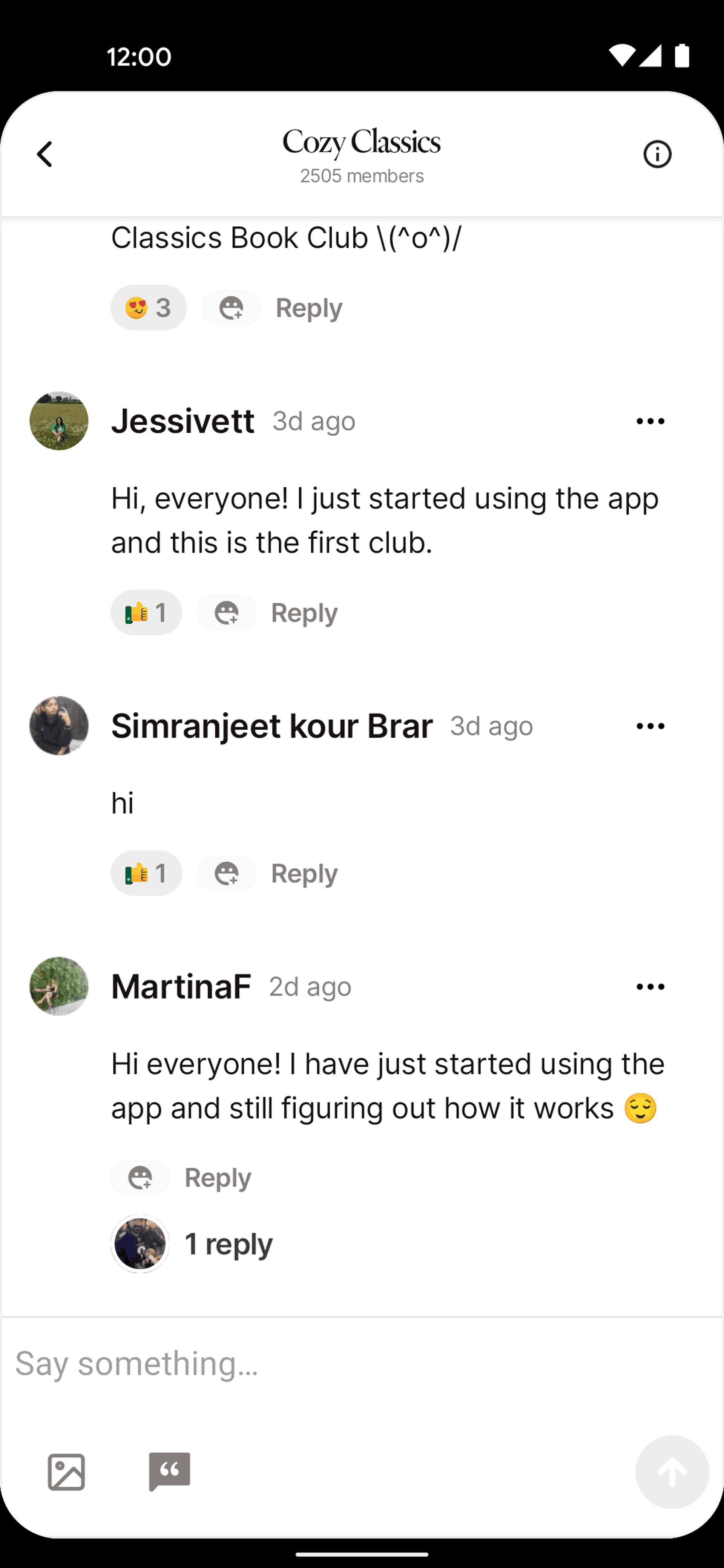 Fable Android Social Networking interface screenshot 8
