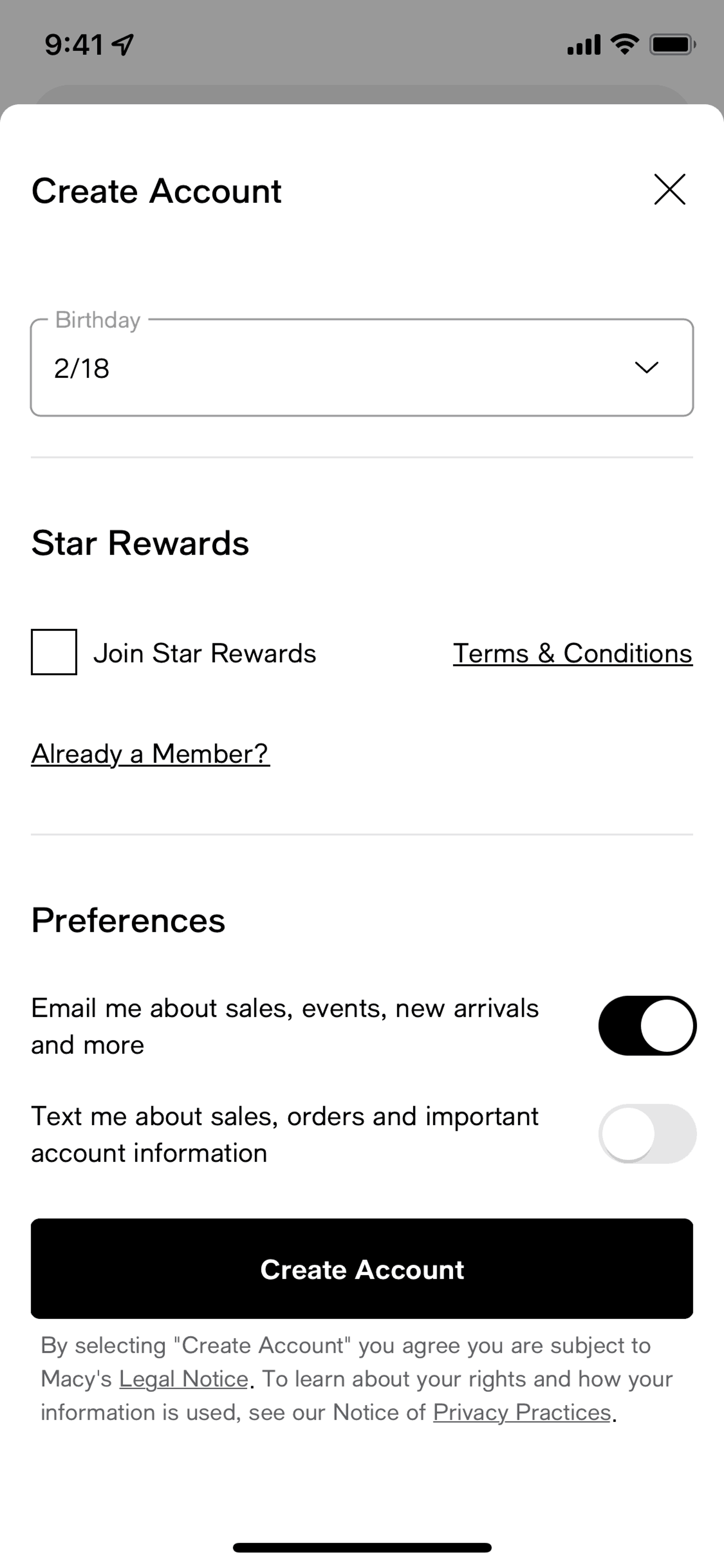 Macy's iOS Shopping interface screenshot 14