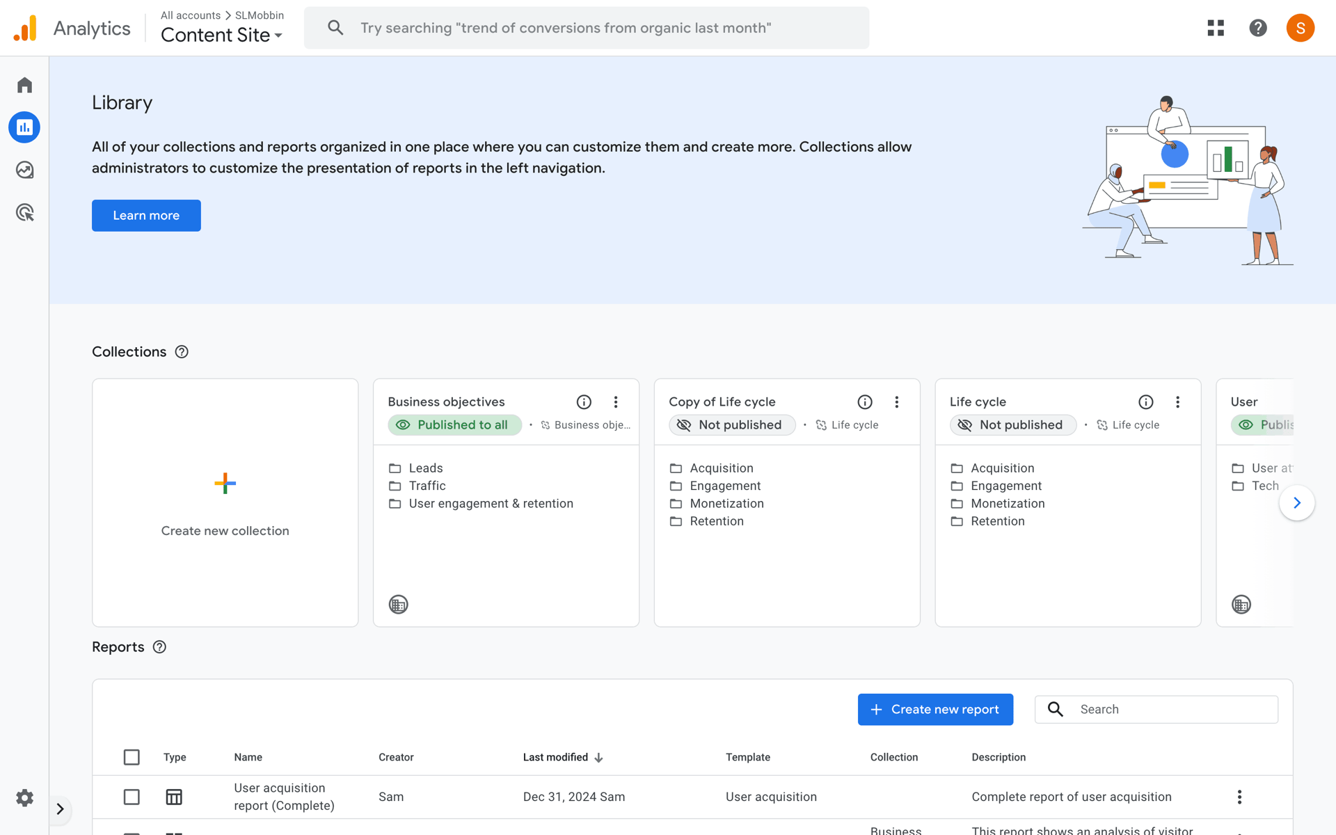 Google Analytics Web Business interface screenshot 9