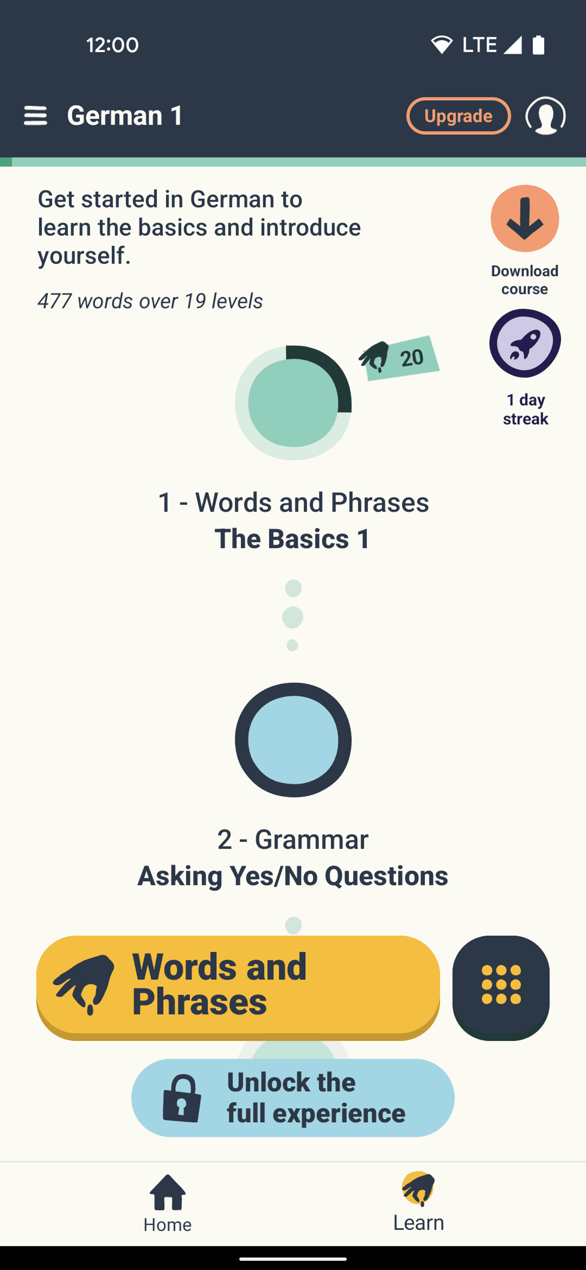 Memrise Android Education interface screenshot 5