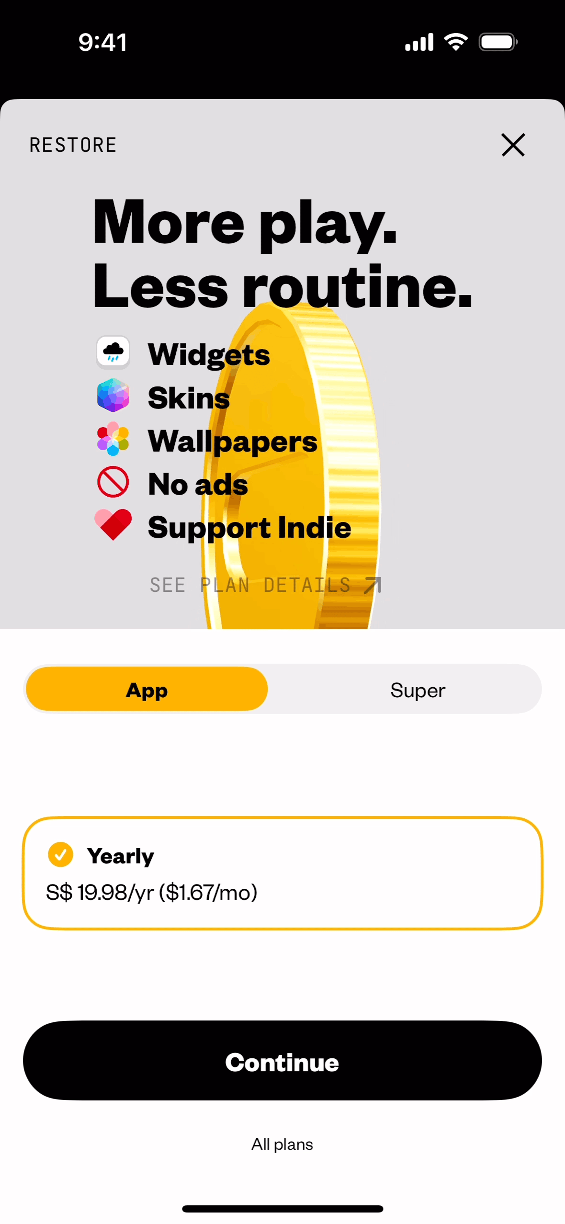 (Not Boring) Weather iOS Utilities interface screenshot 16