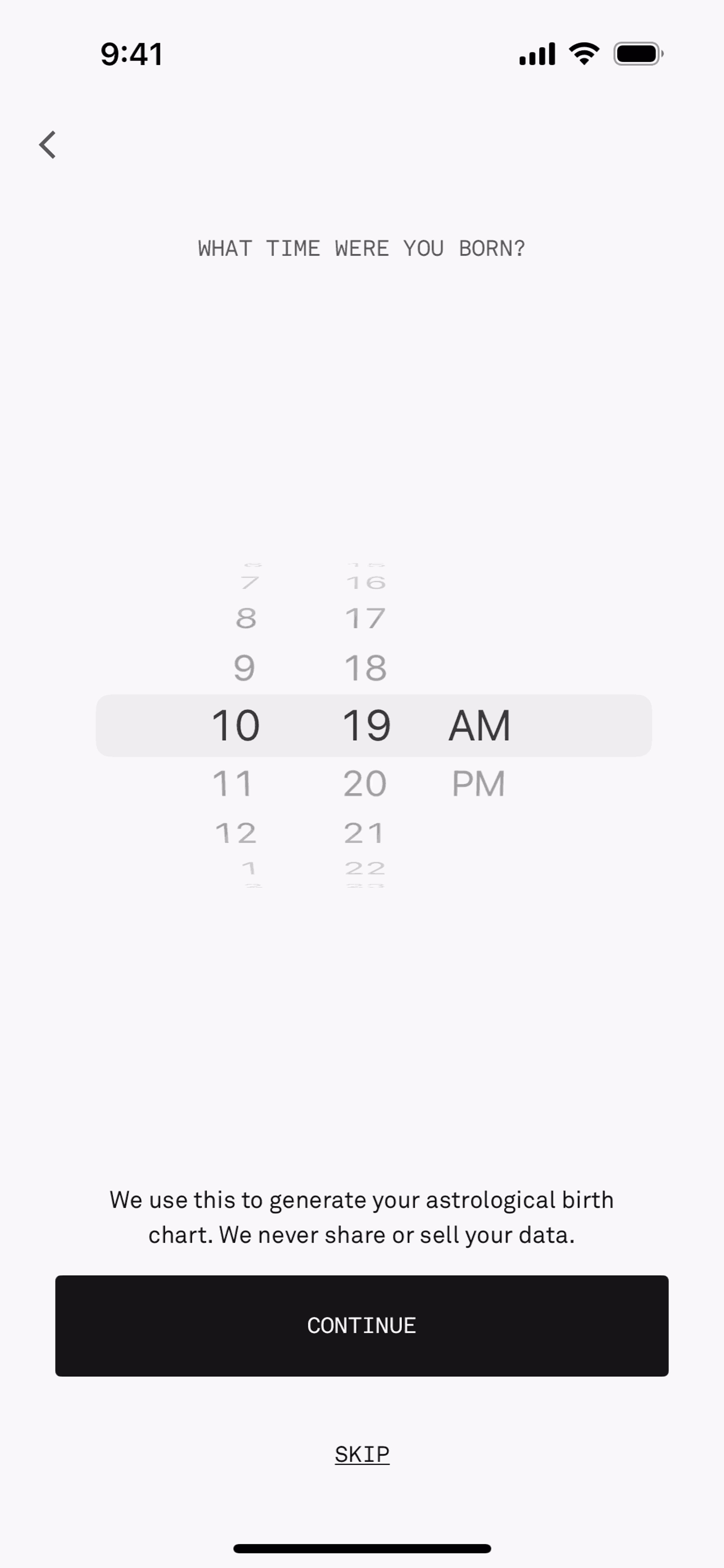 Co–Star iOS Lifestyle interface screenshot 10