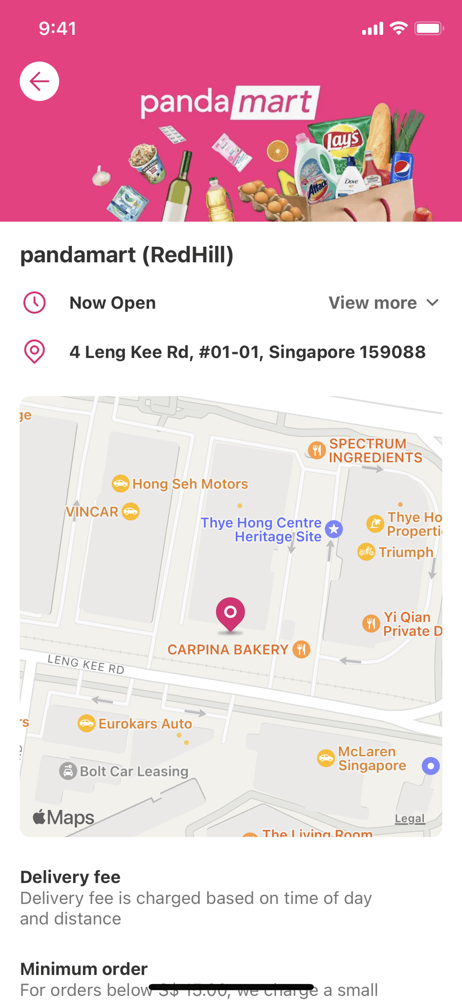 foodpanda iOS Food & Drink interface screenshot 10