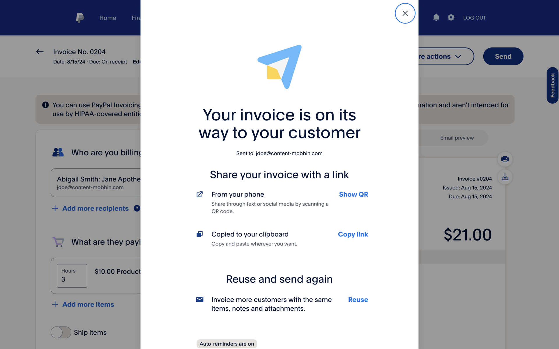 PayPal Web Finance interface screenshot 14