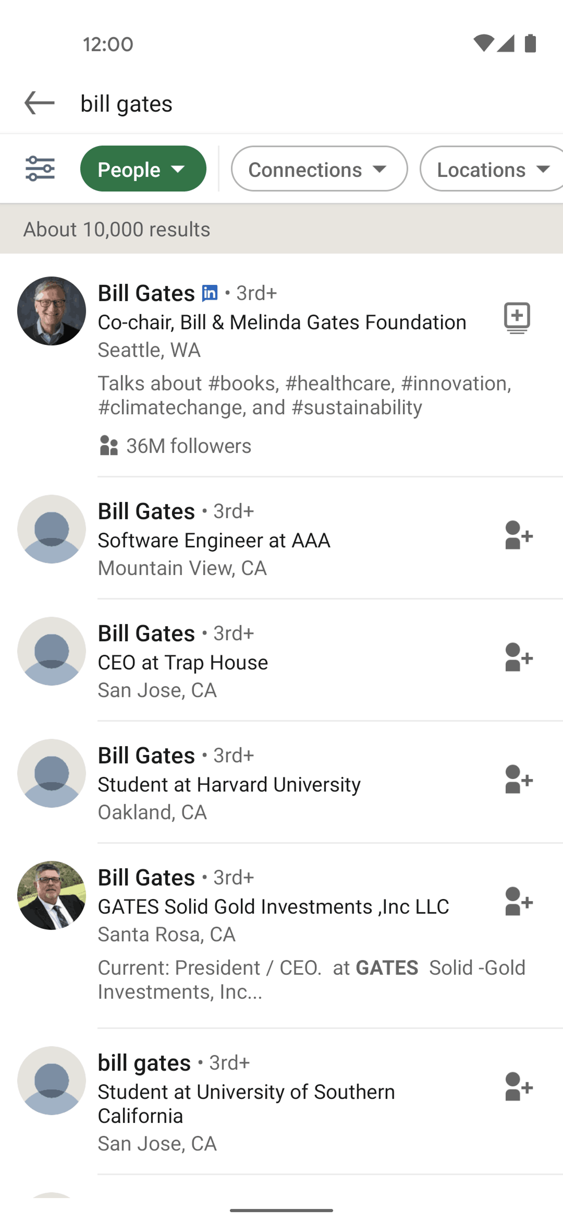 LinkedIn Android Business interface screenshot 17