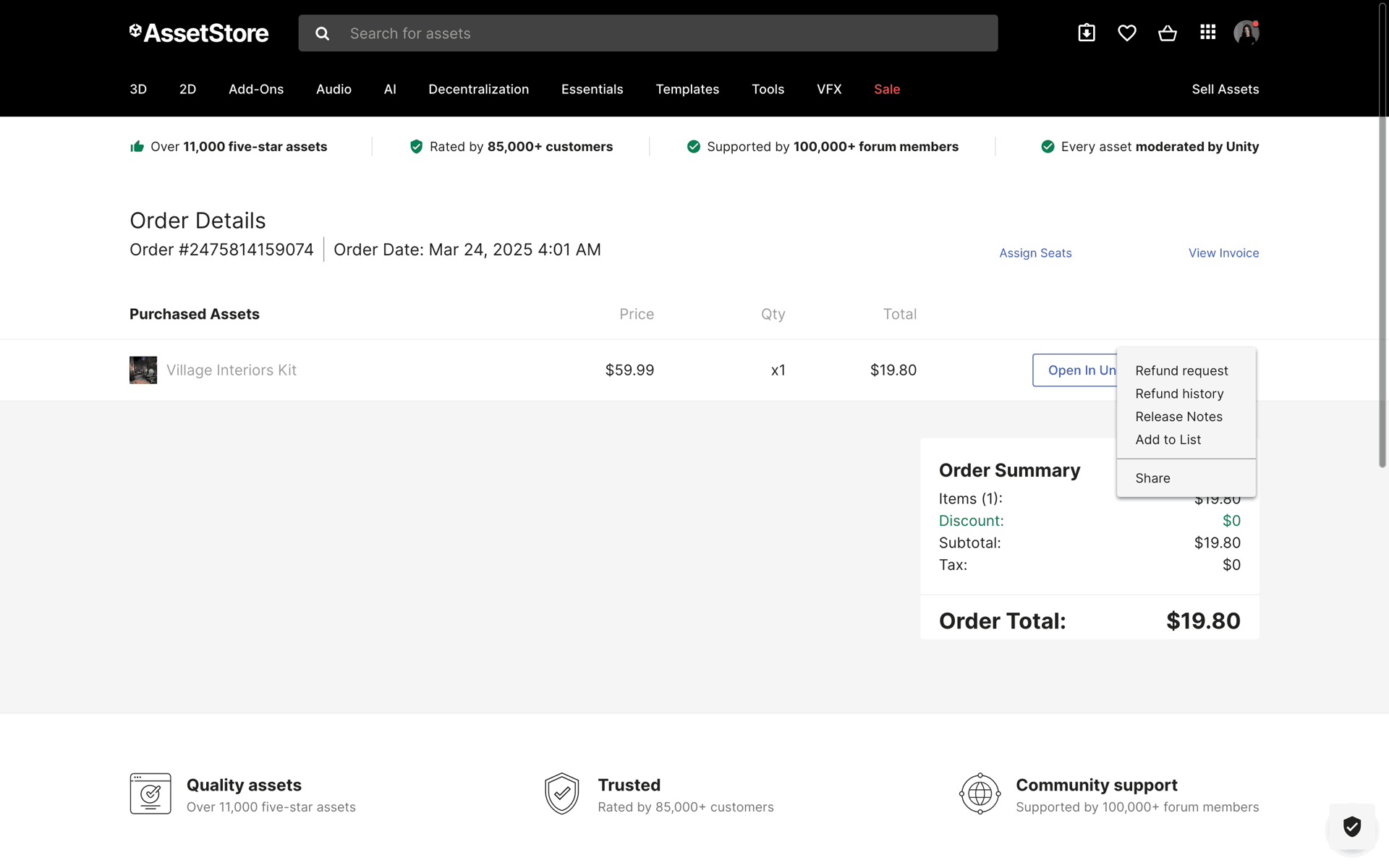 Unity Web Developer Tools interface screenshot 6