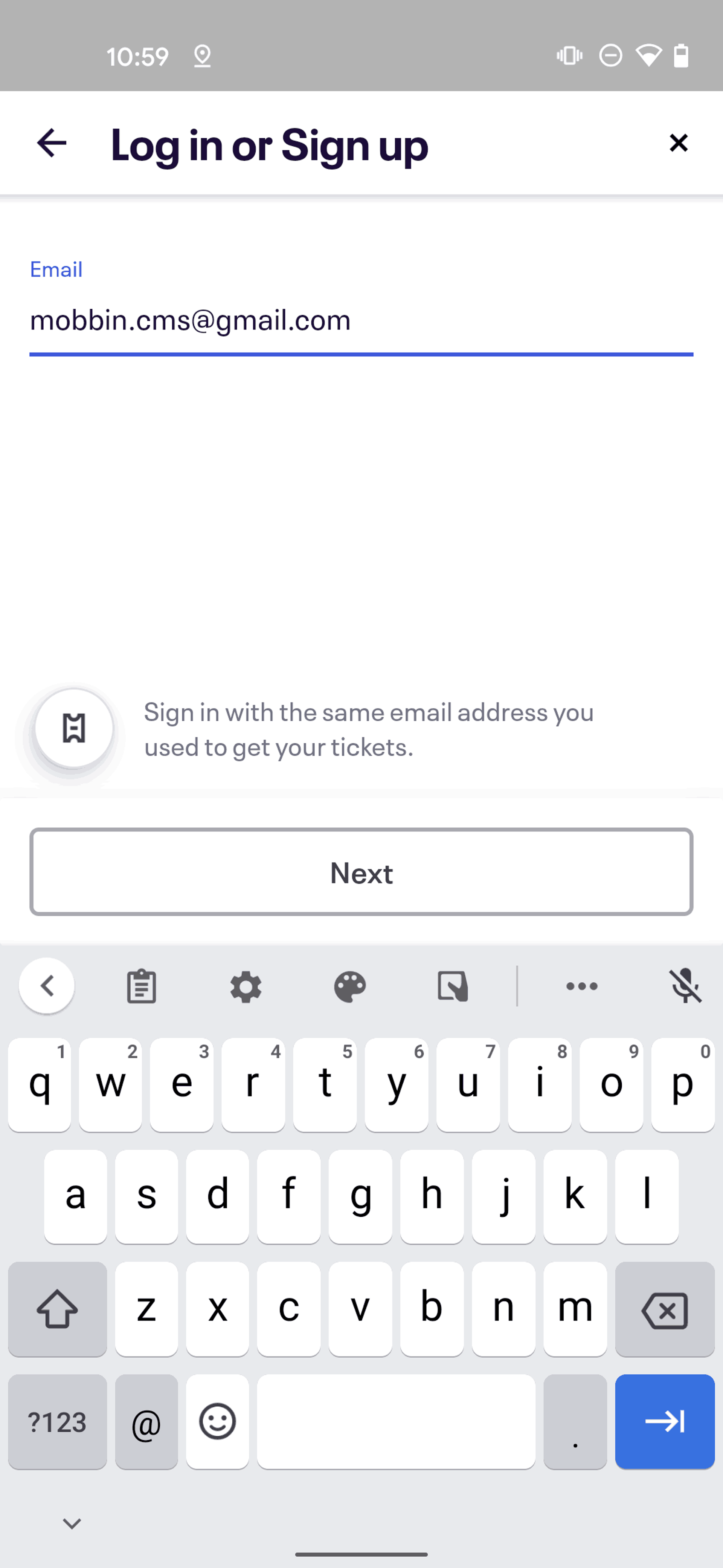 Eventbrite Android Entertainment interface screenshot 8