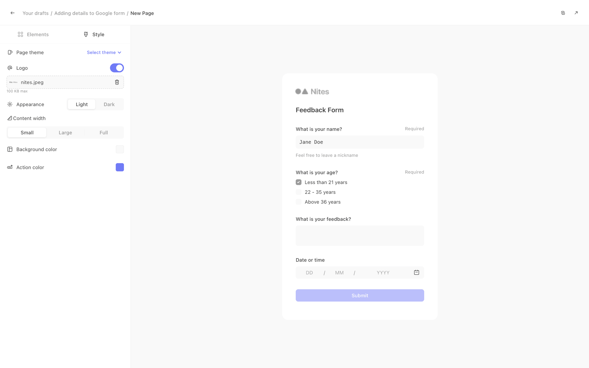 Tines Web Collaboration interface screenshot 5