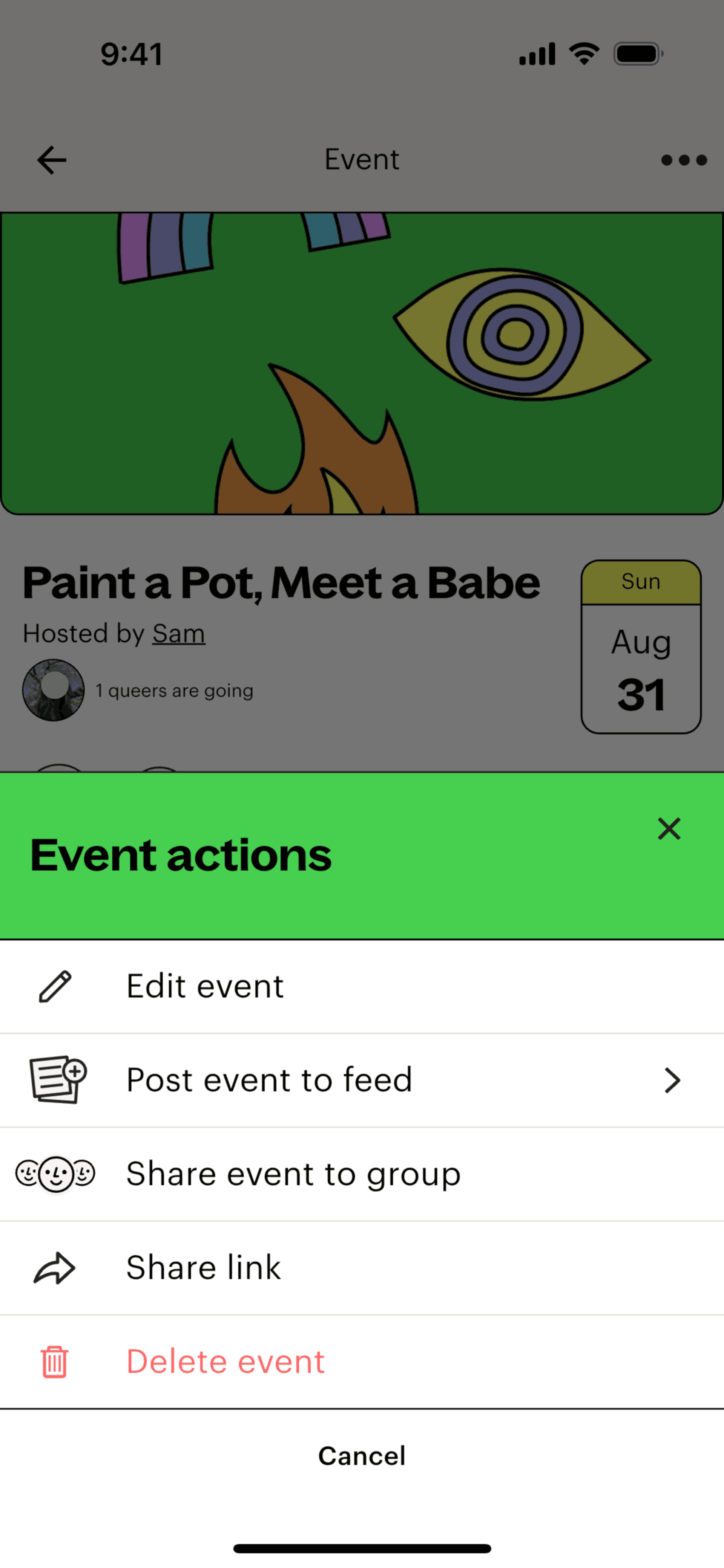 Lex iOS Social Networking interface screenshot 2
