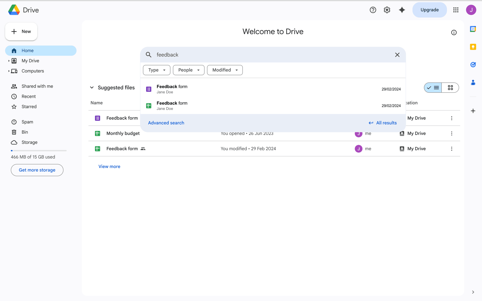 Google Drive Web Productivity interface screenshot 24