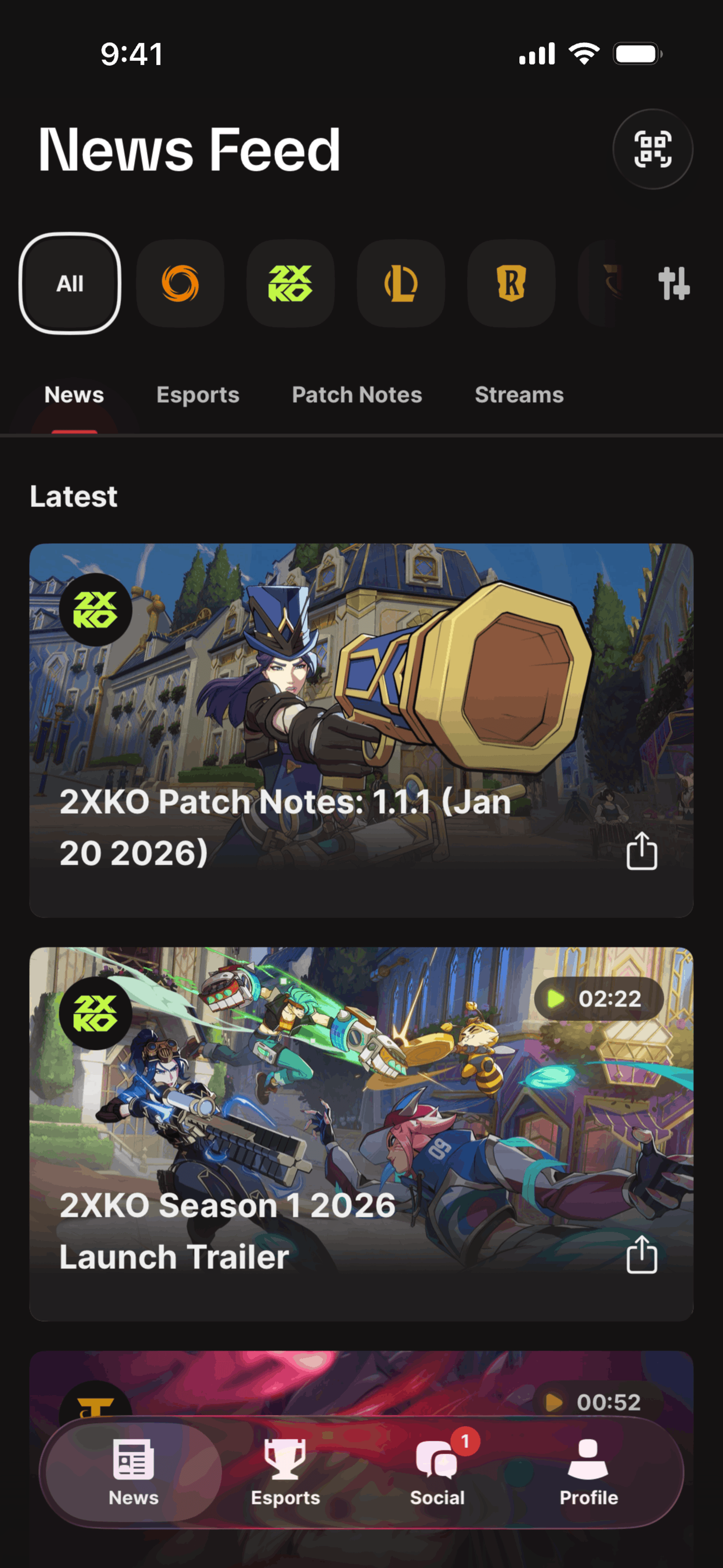 Riot Mobile iOS Entertainment interface screenshot 10