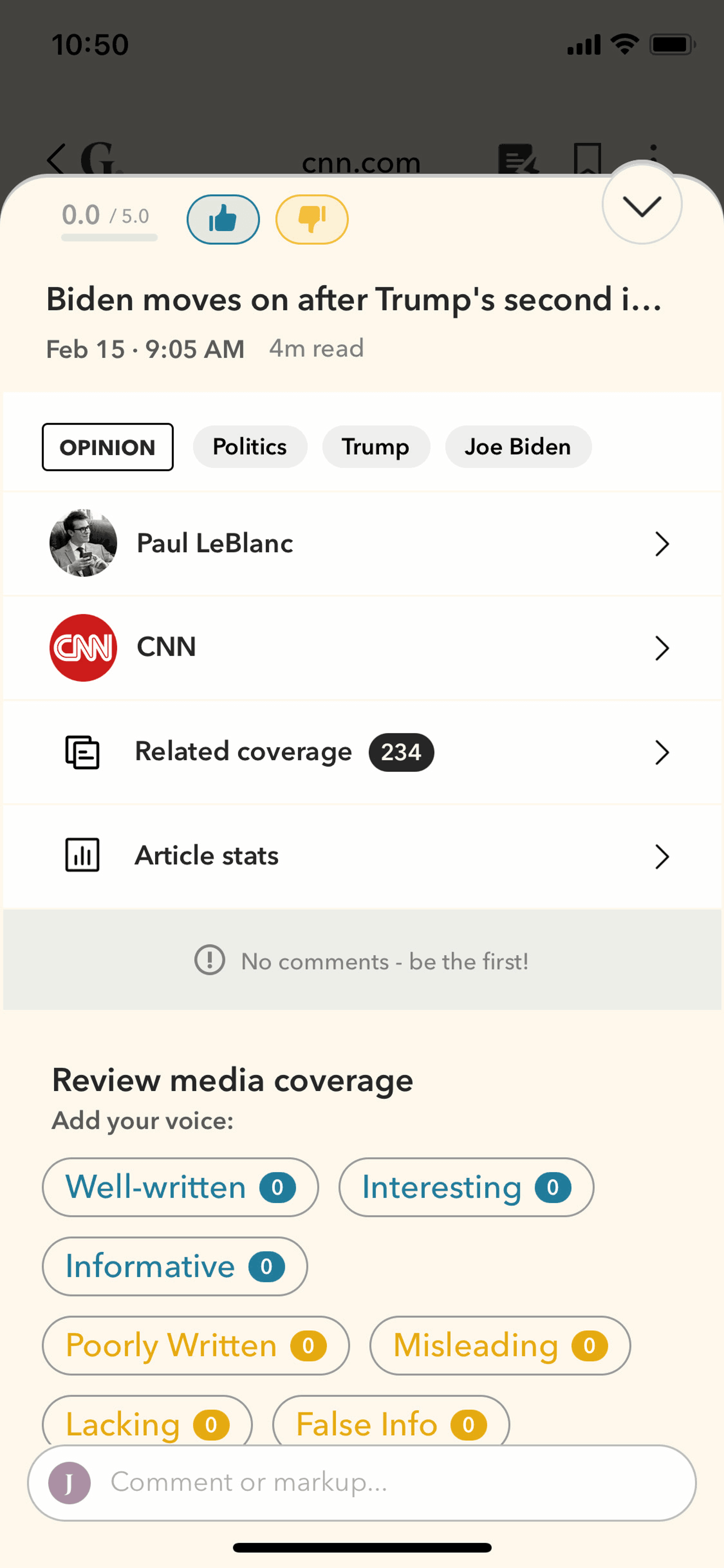 Gawq iOS News interface screenshot 19