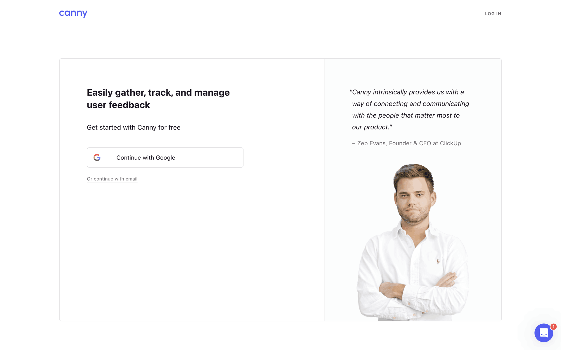 Canny Web Business interface screenshot 5