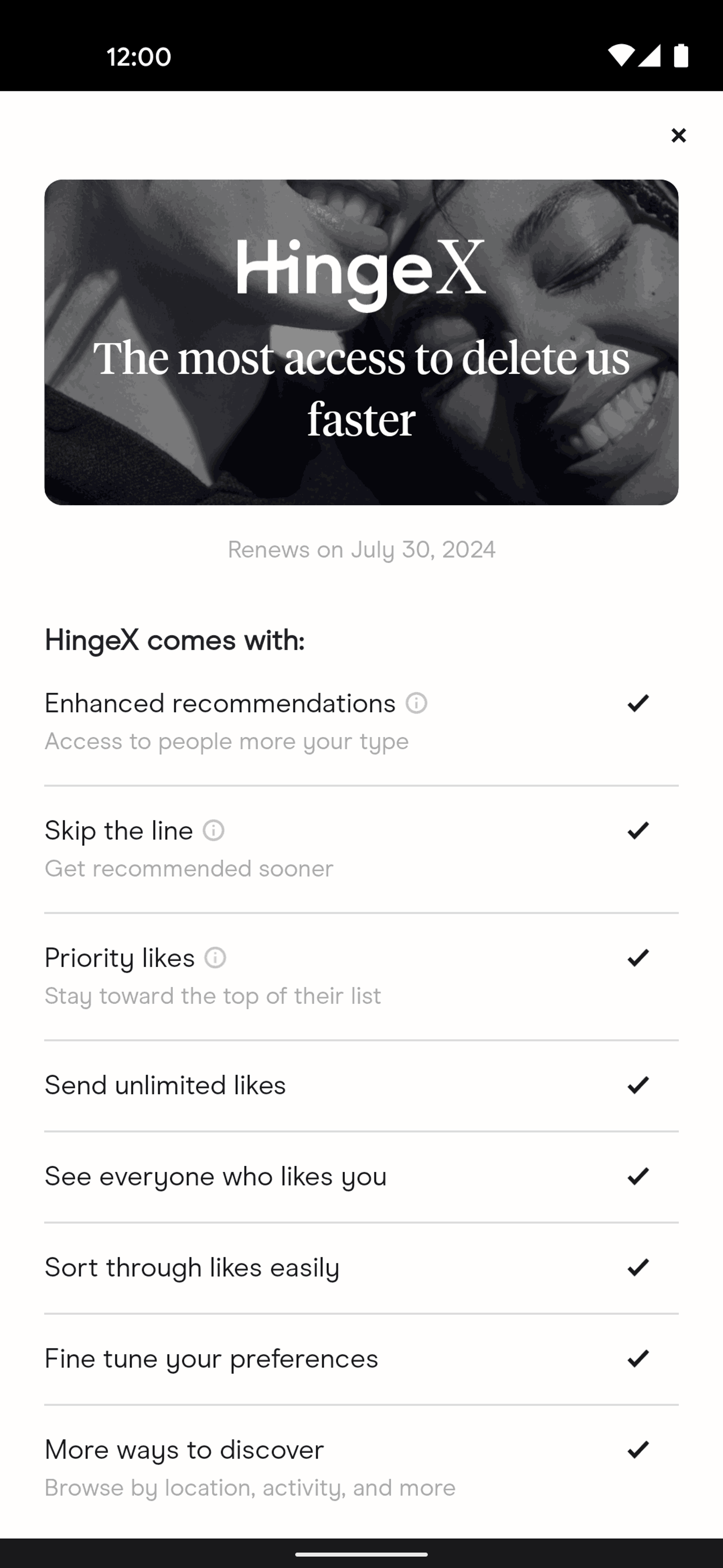 Hinge Android Lifestyle interface screenshot 24