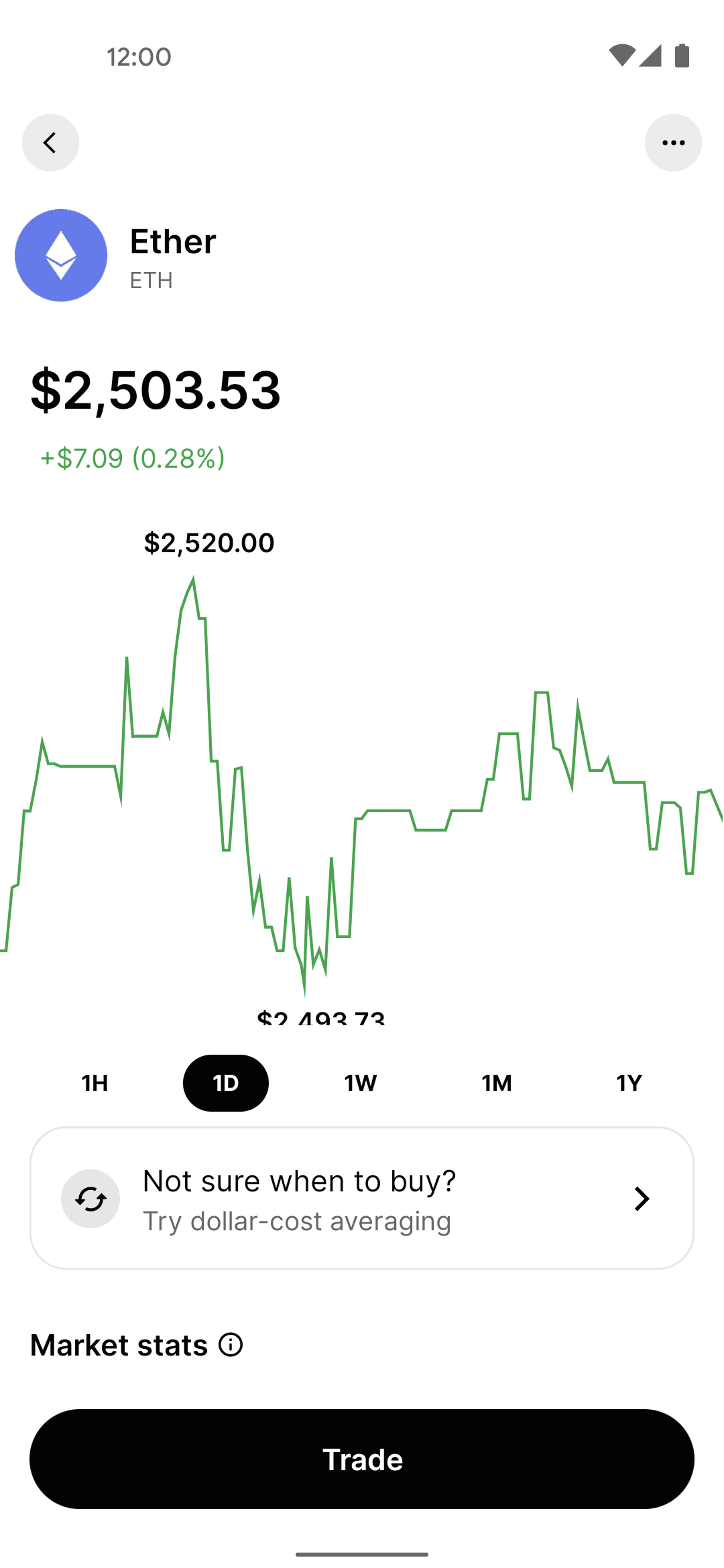 Gemini Android Finance interface screenshot 16