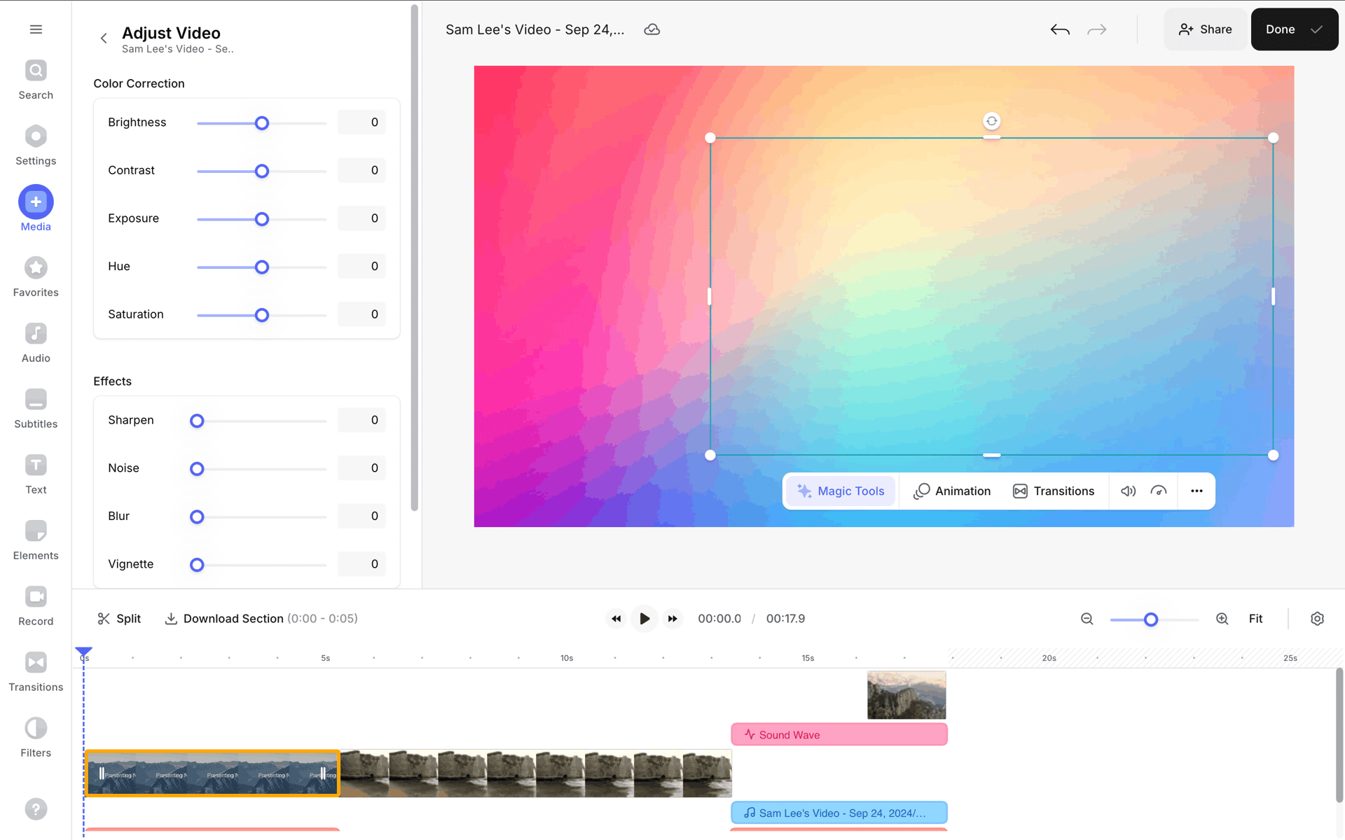 VEED Web Photo & Video interface screenshot 17
