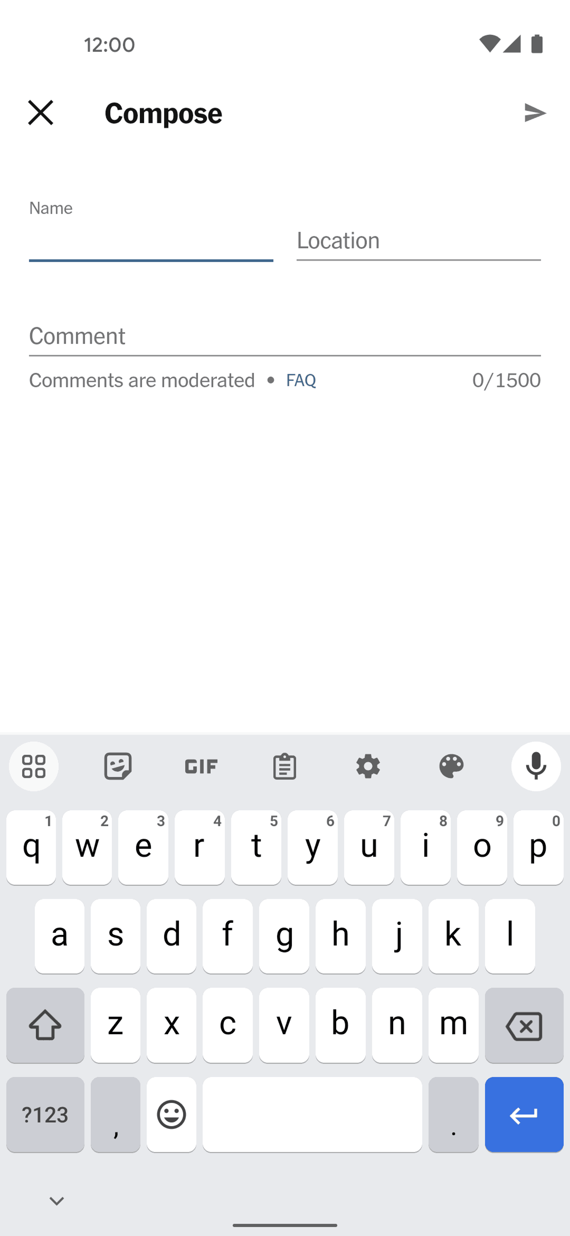 The New York Times Android News interface screenshot 19