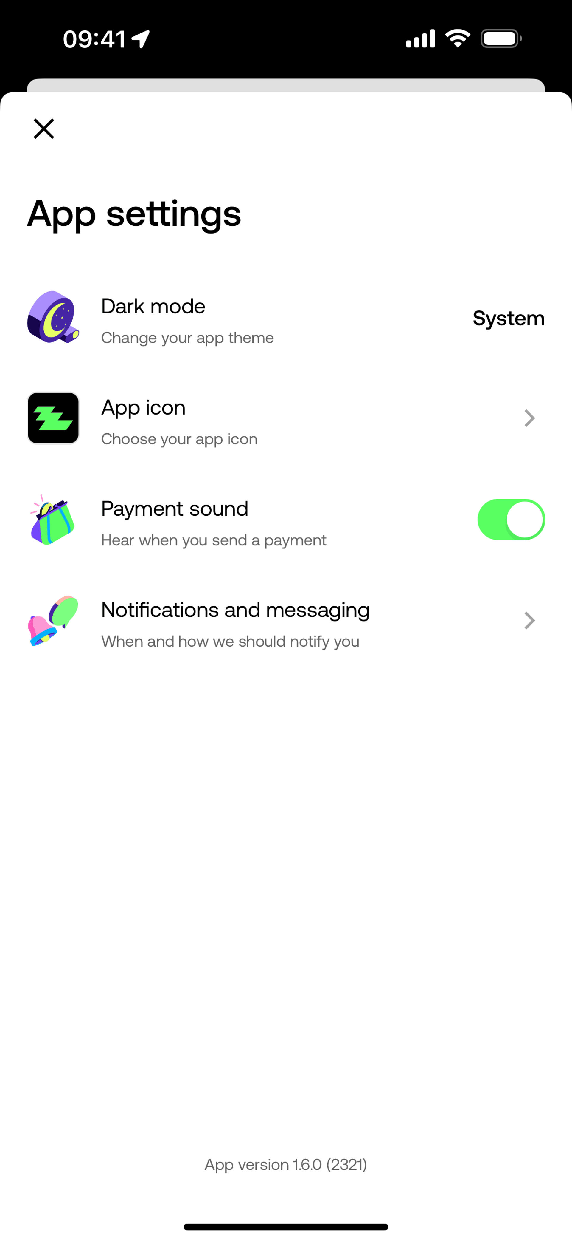 Zing iOS Finance interface screenshot 19