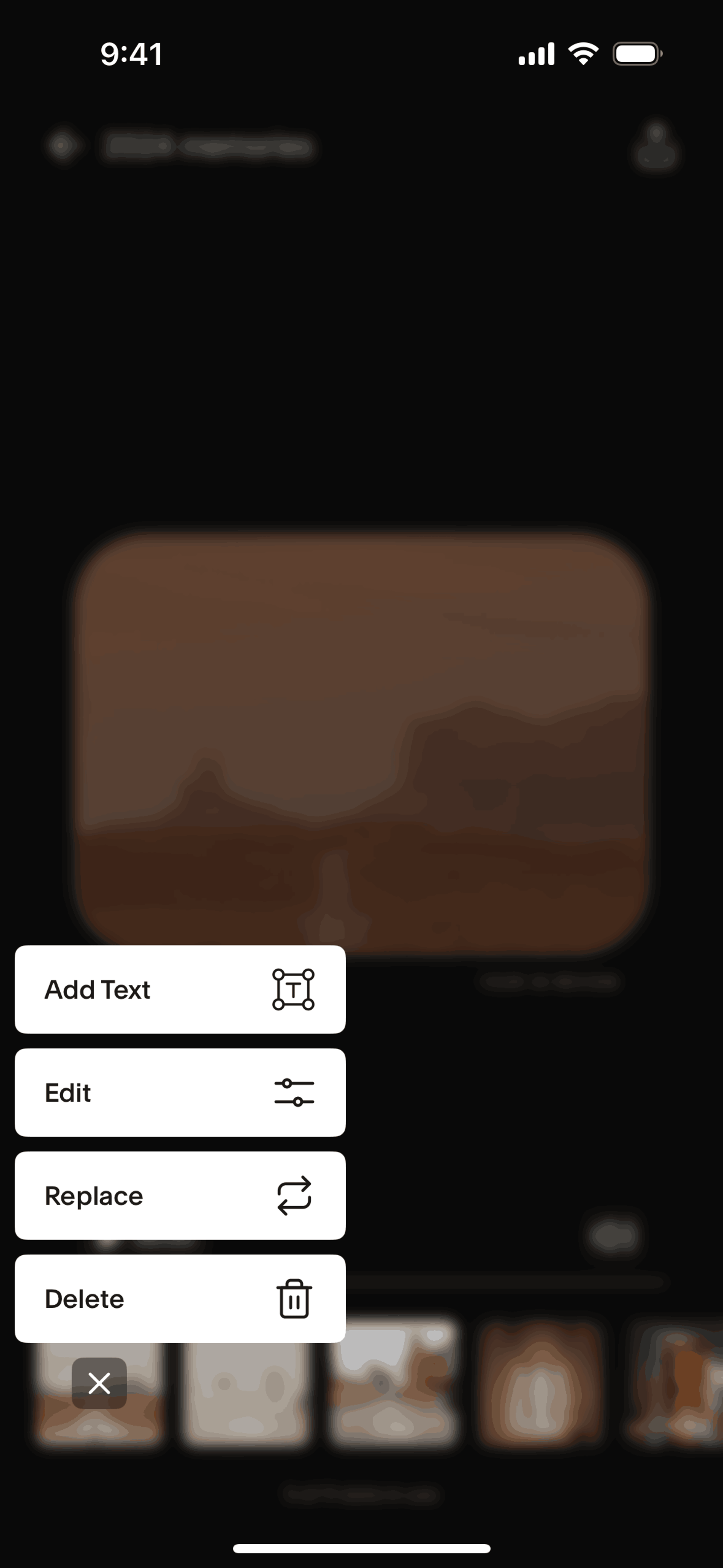 Unfold iOS Photo & Video interface screenshot 5