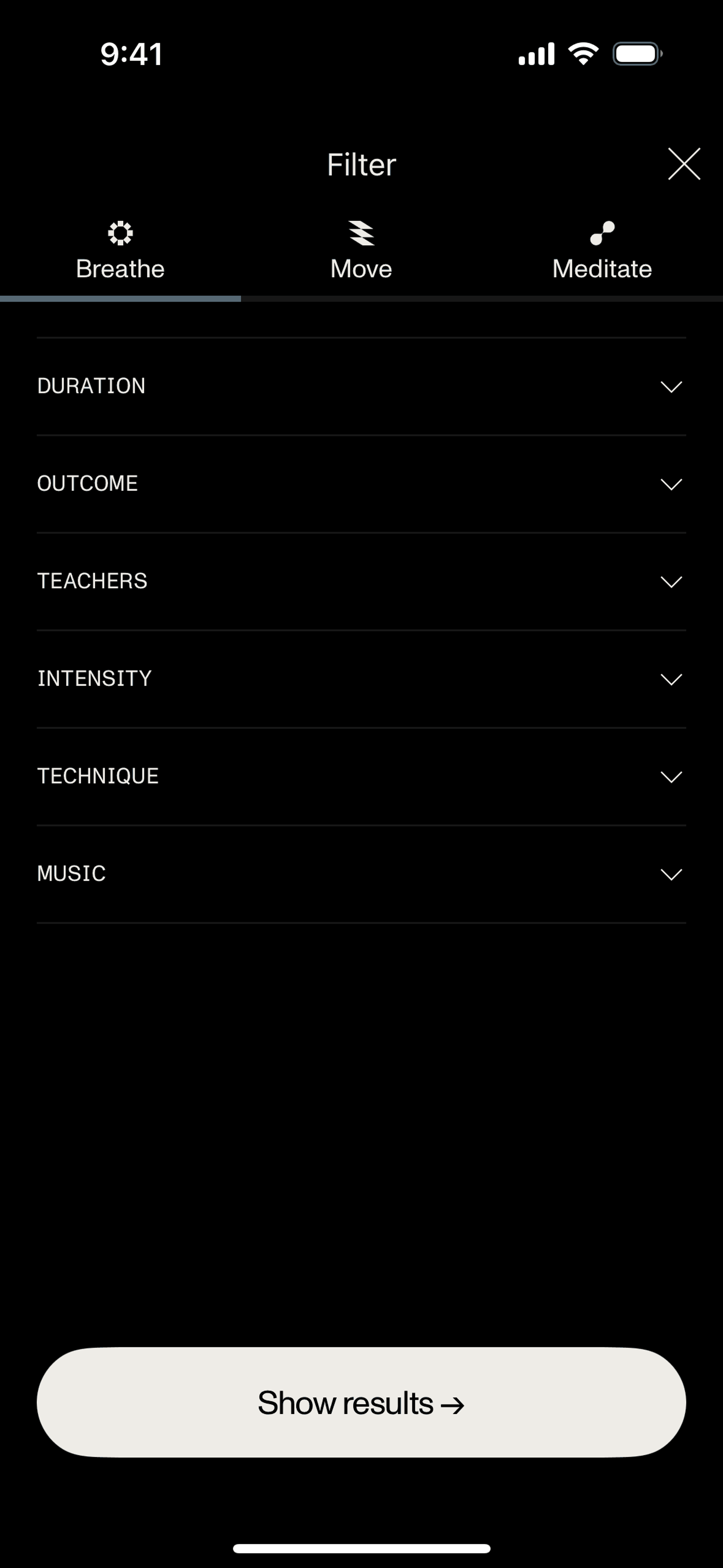 Open iOS Health & Fitness interface screenshot 11