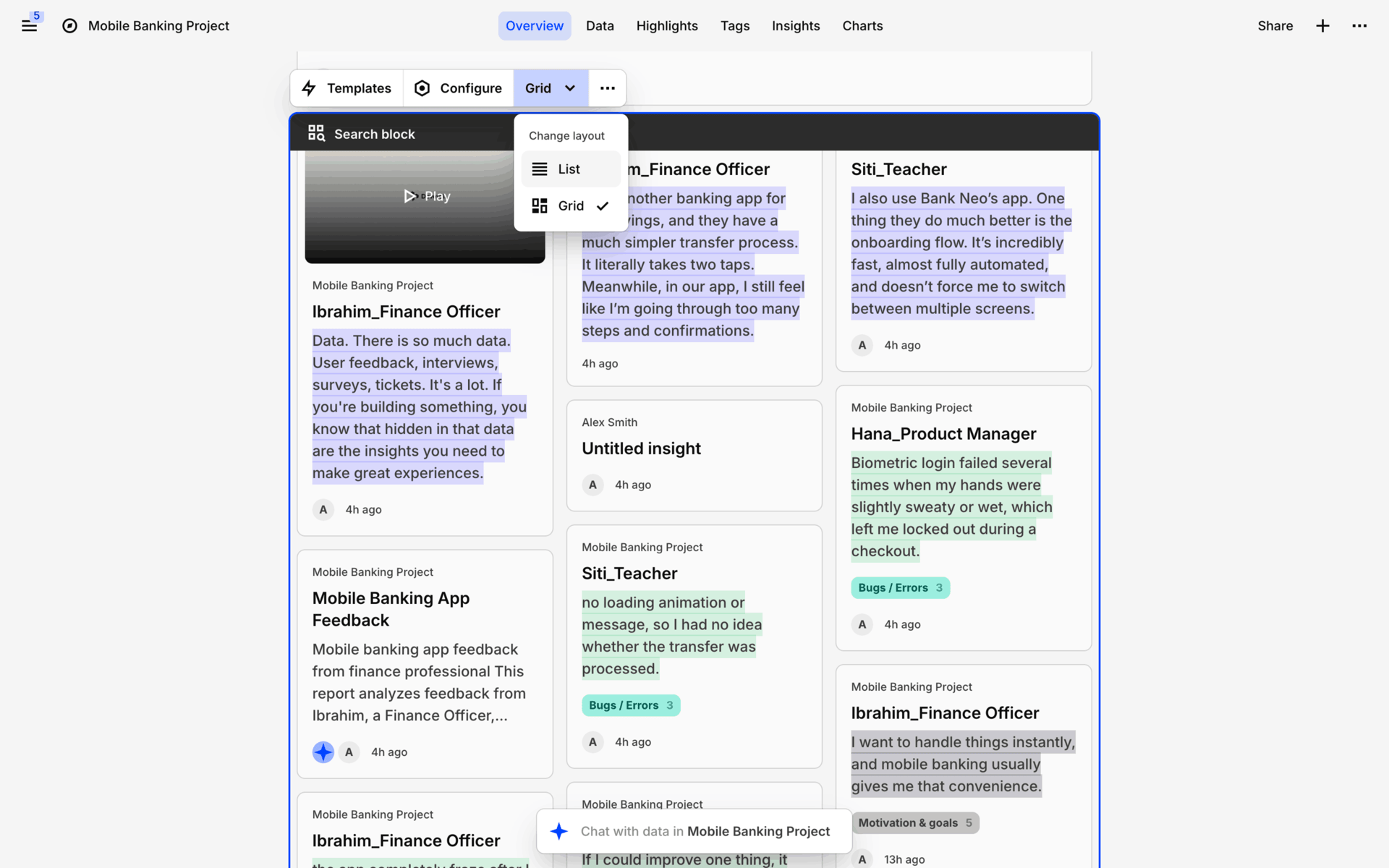 Dovetail Web Business interface screenshot 20