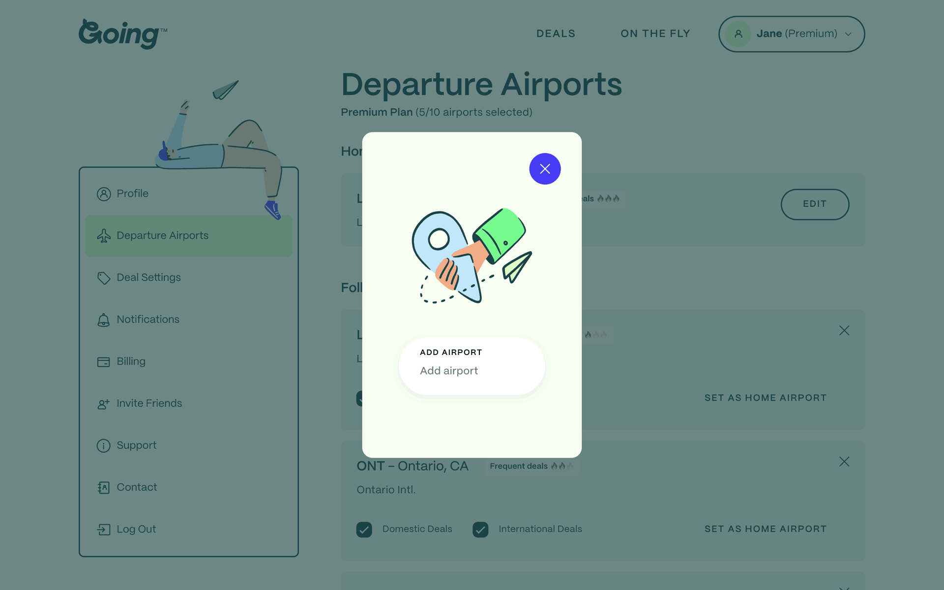 Going Web Travel & Transportation interface screenshot 9