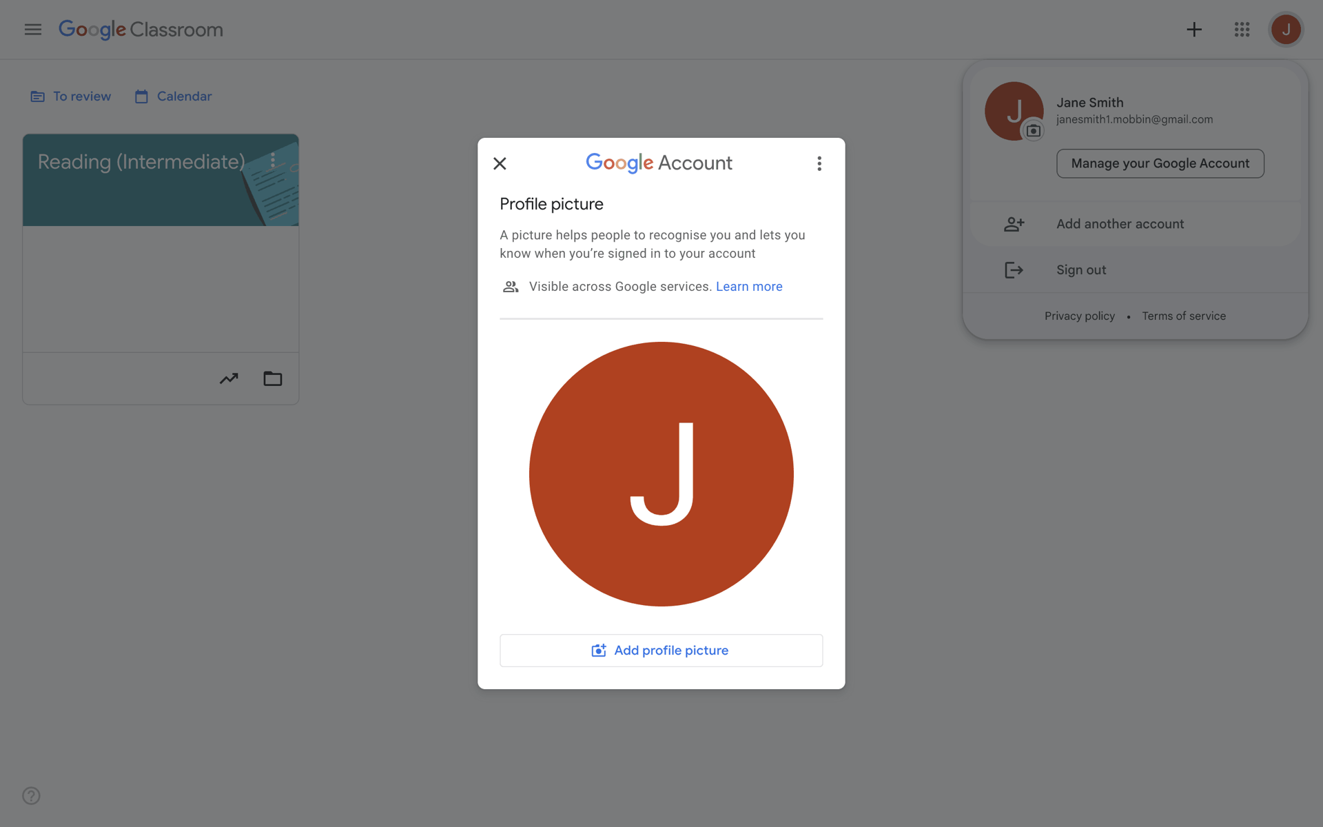 Google Classroom Web Collaboration interface screenshot 18