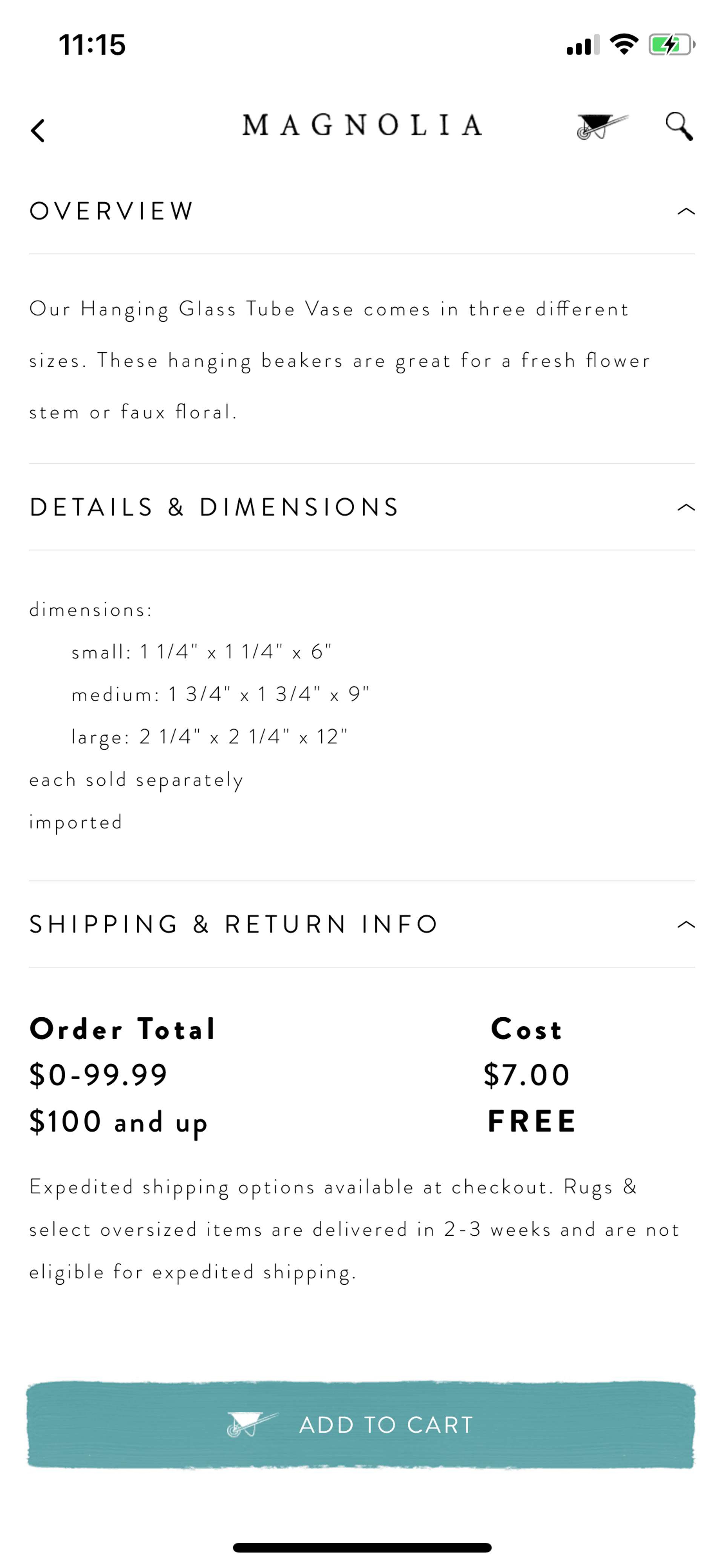Magnolia Market iOS Shopping interface screenshot 12