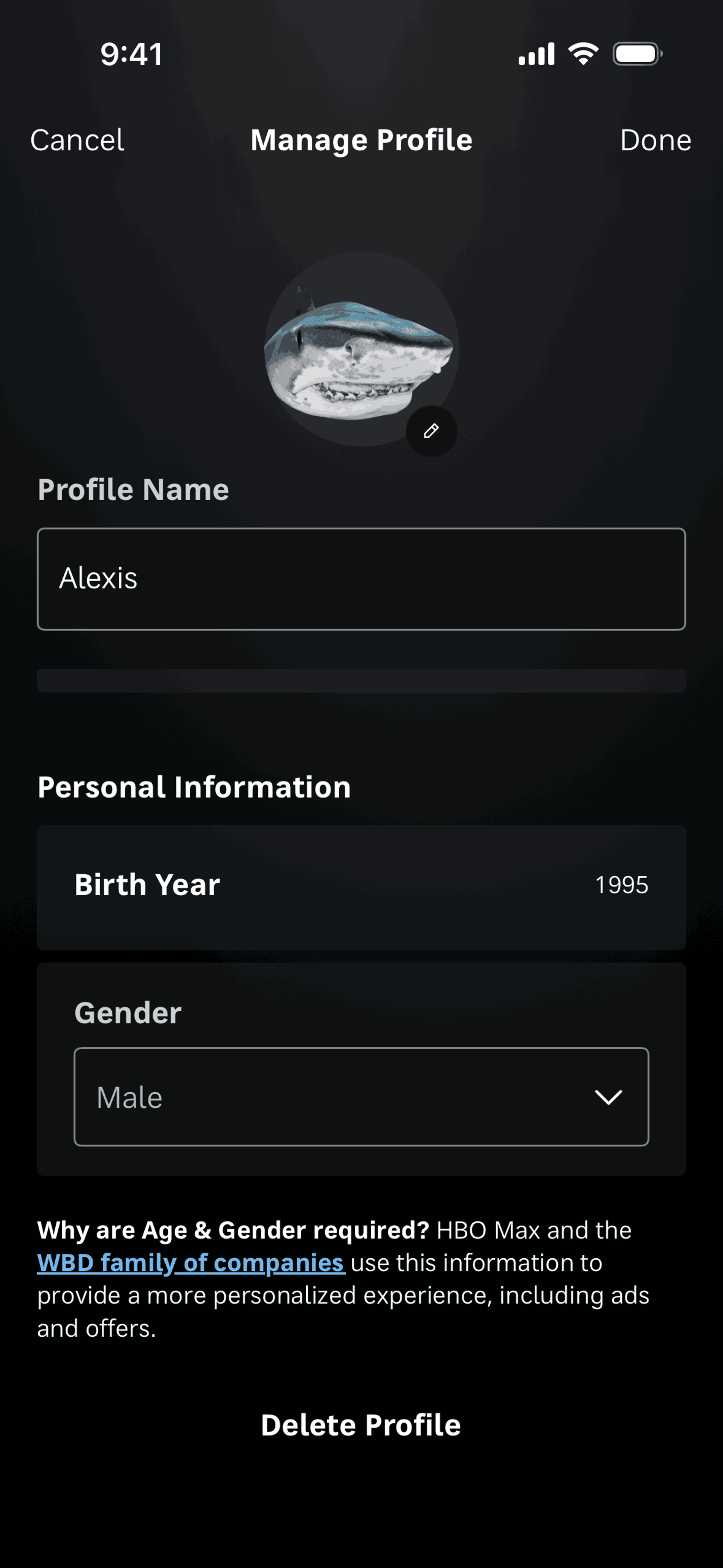 Max iOS Entertainment interface screenshot 3