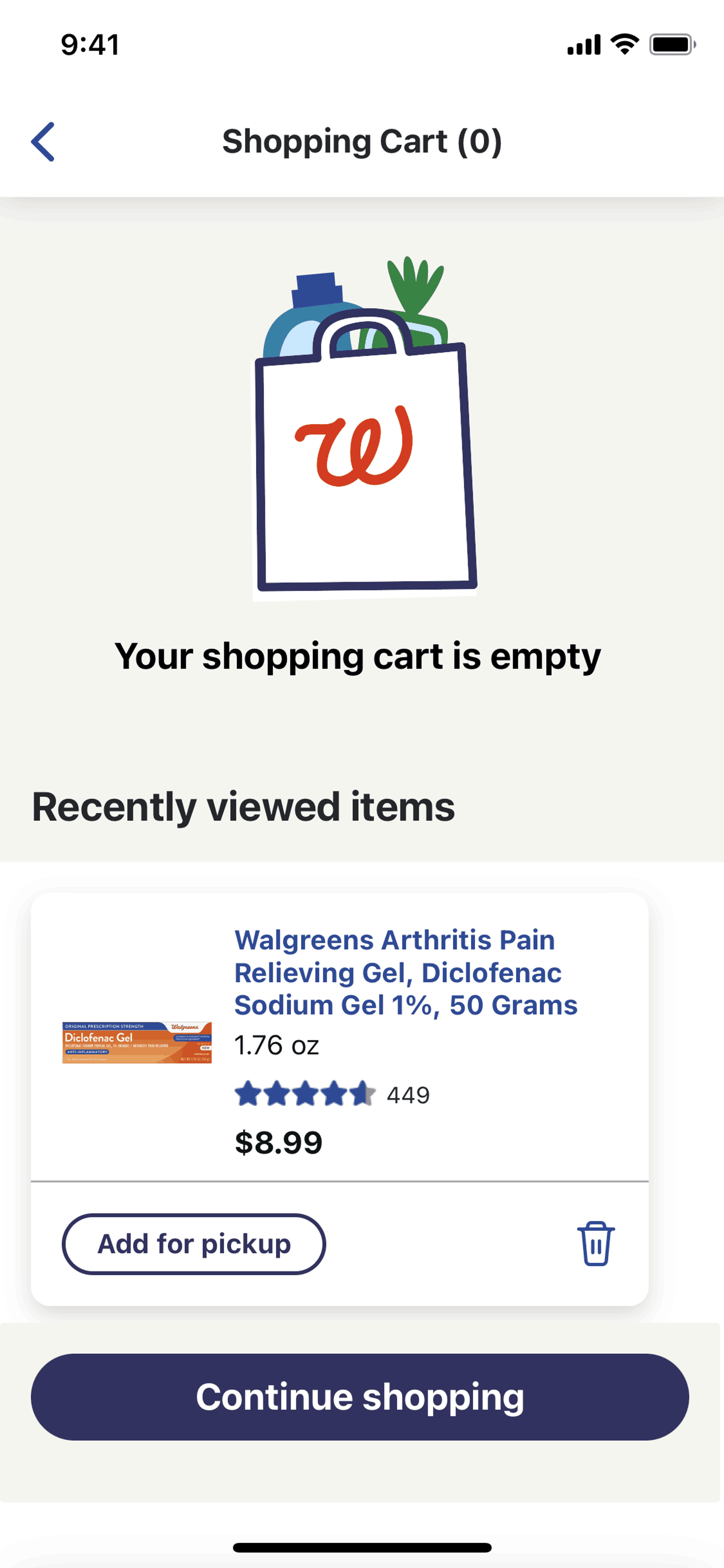 Walgreens iOS Shopping interface screenshot 10