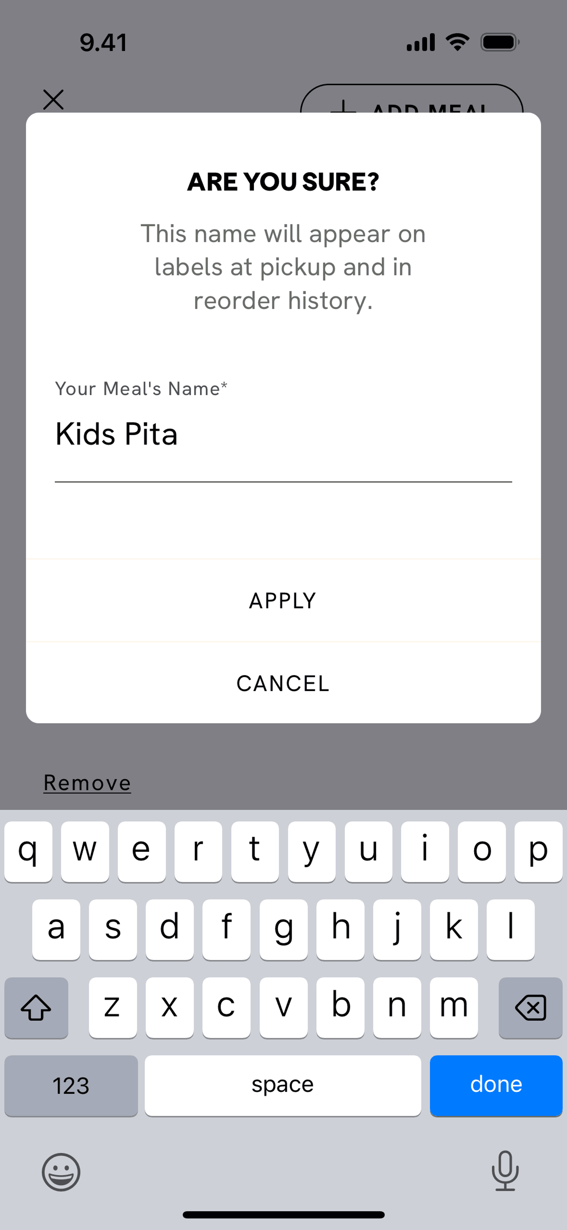 CAVA iOS Food & Drink interface screenshot 22