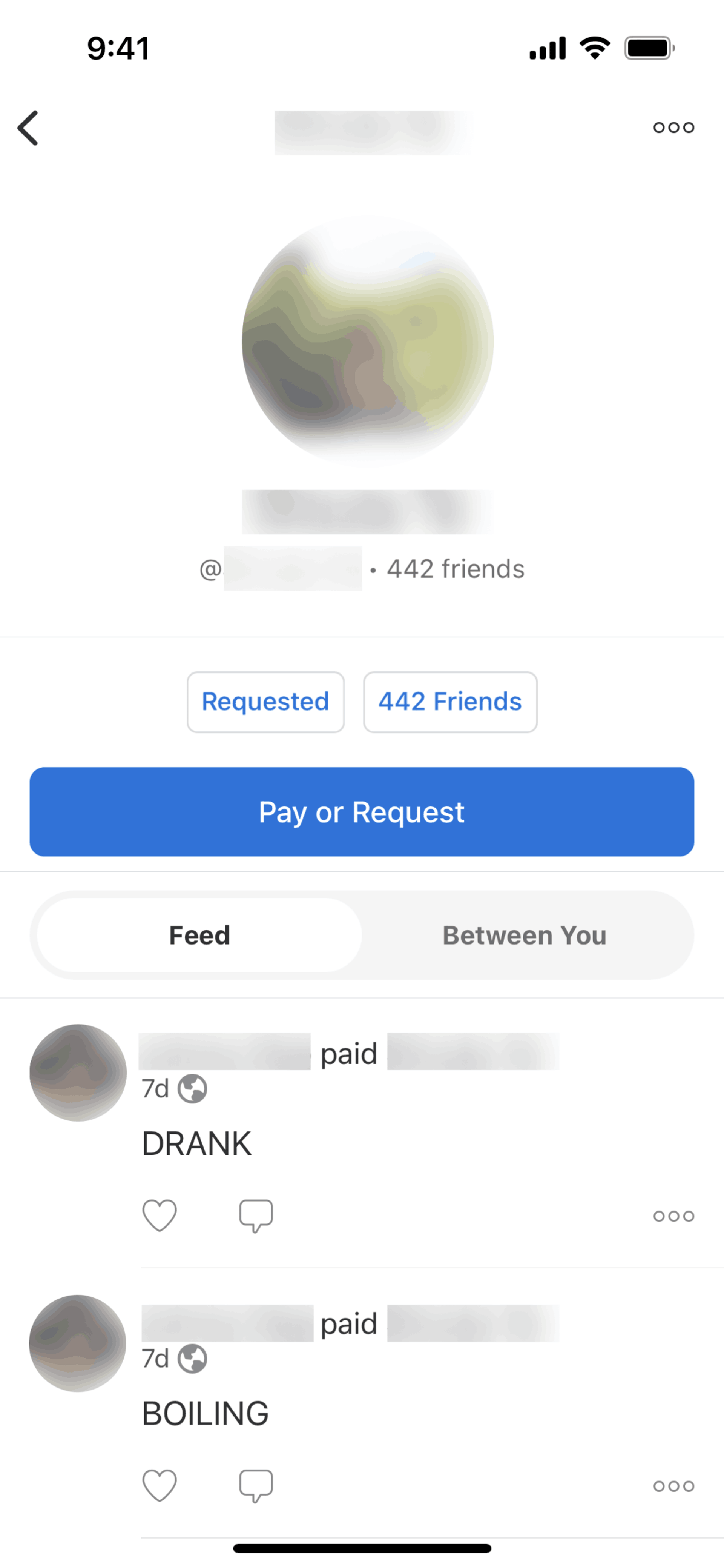 Venmo iOS Finance interface screenshot 7