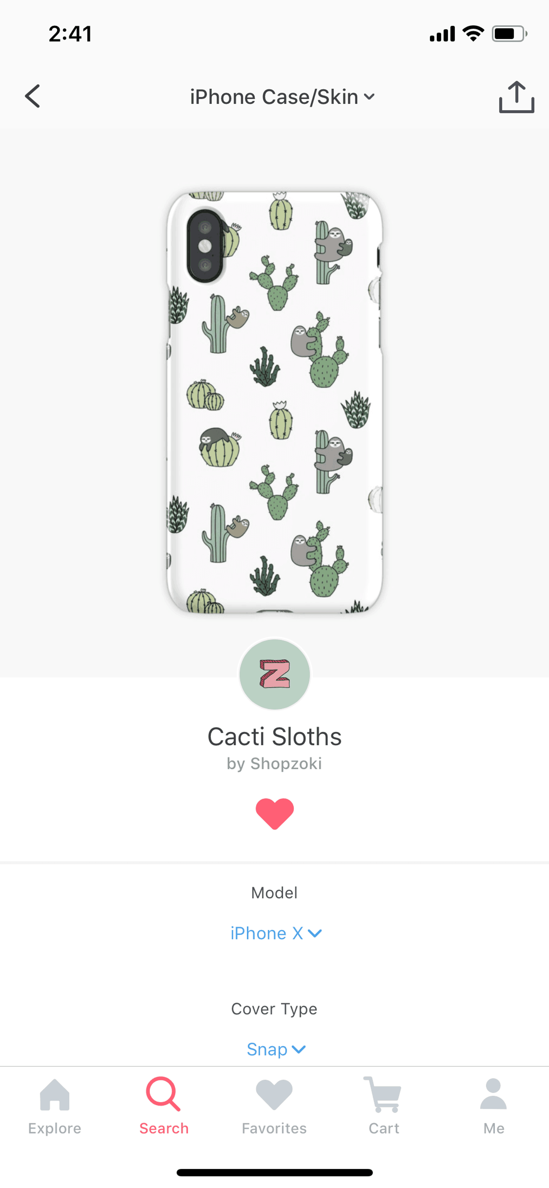 Redbubble iOS Shopping interface screenshot 13