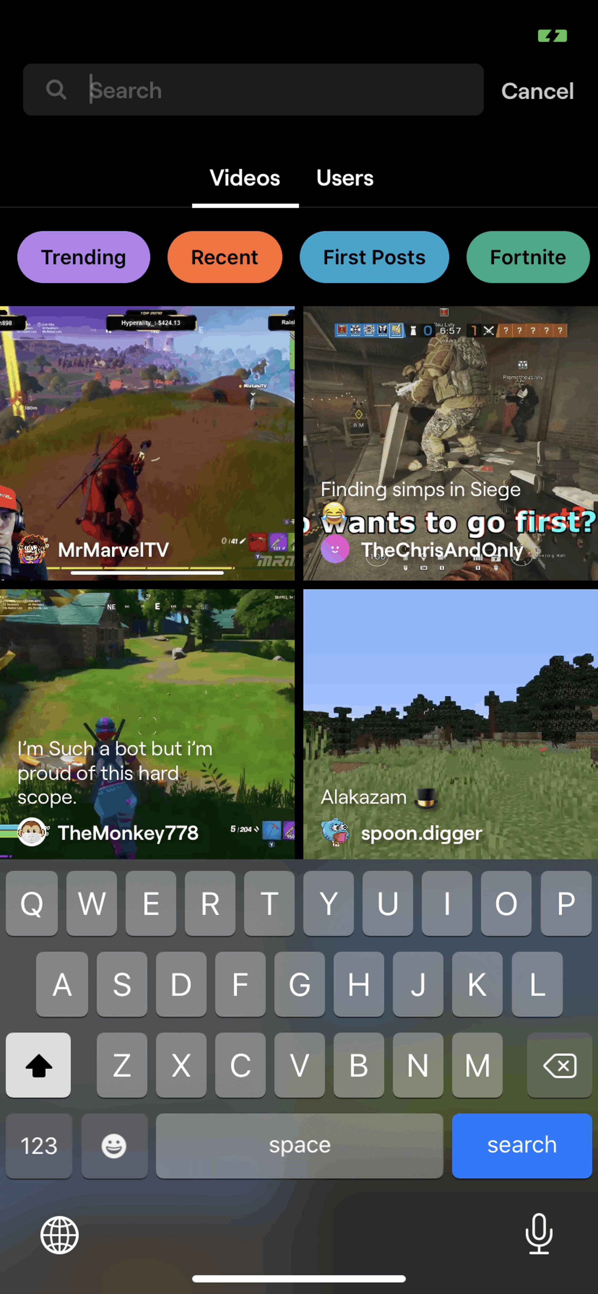 Powder iOS Social Networking interface screenshot 24