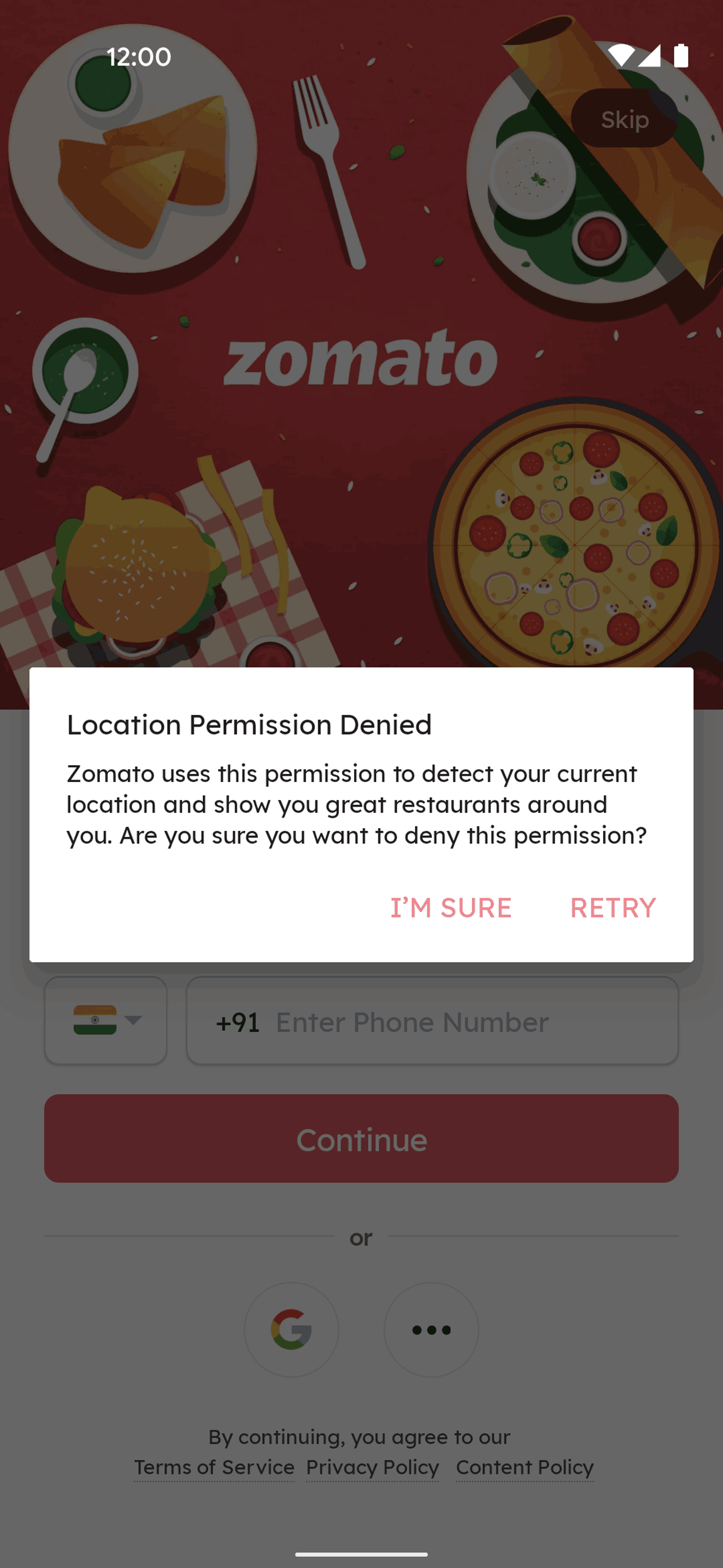 Zomato Android Food & Drink interface screenshot 5