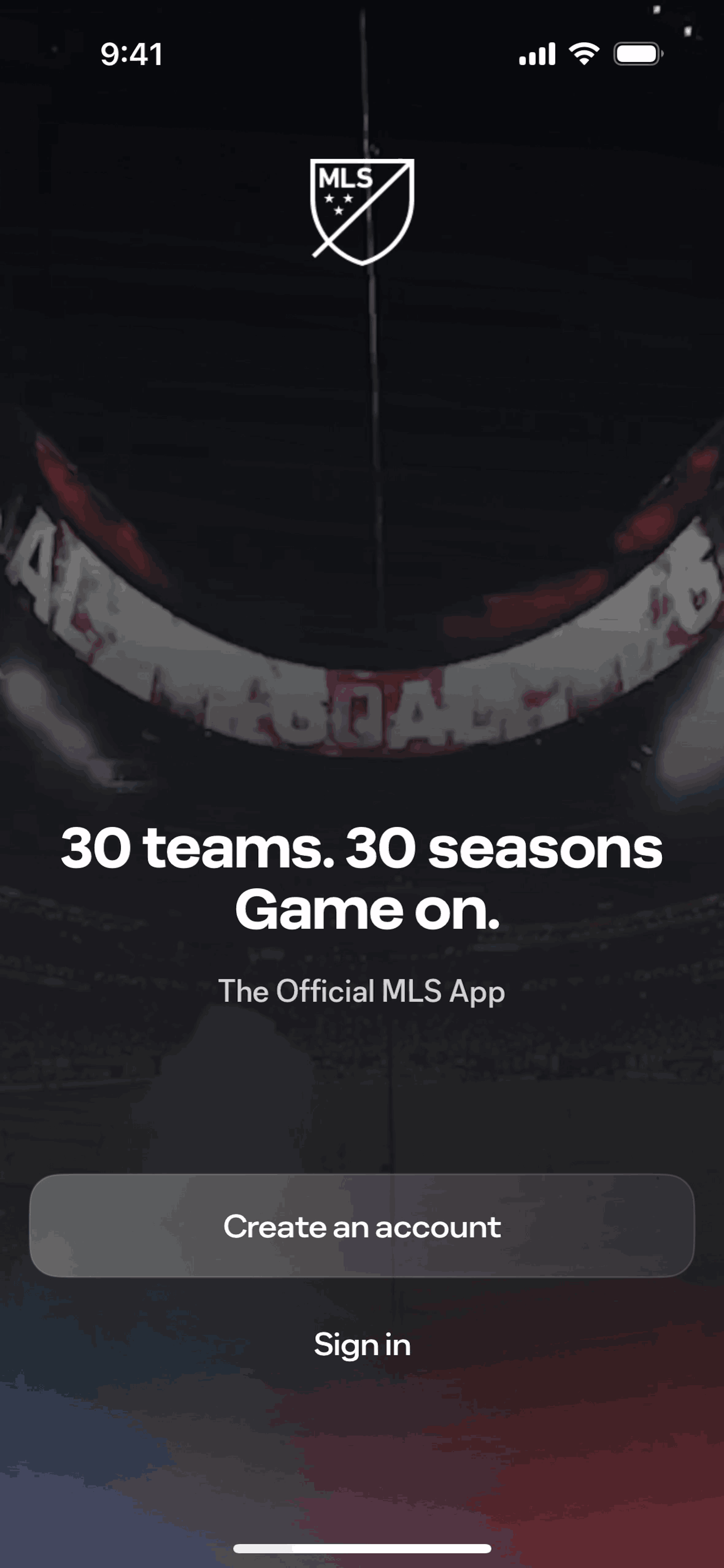 MLS iOS Sports interface screenshot 4