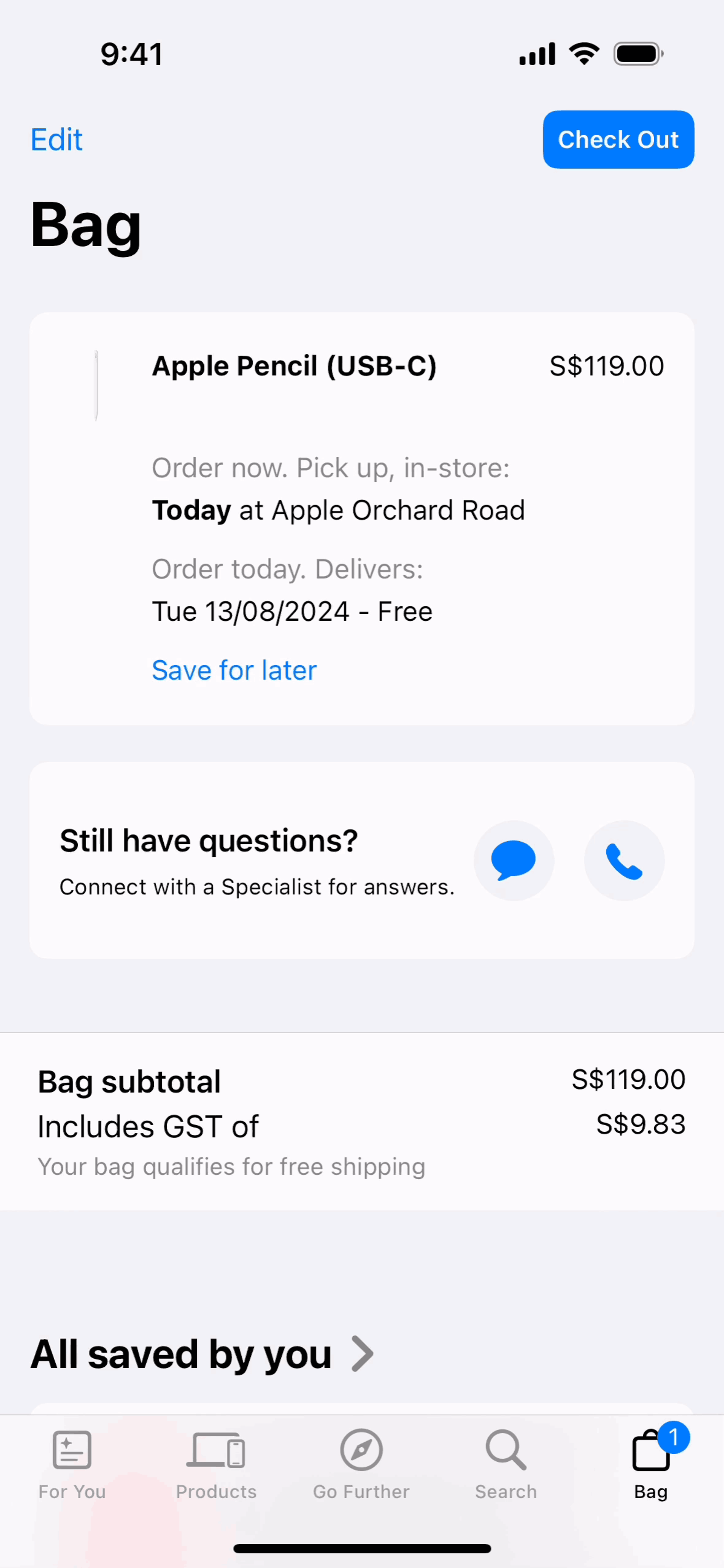 Apple Store iOS Shopping interface screenshot 6