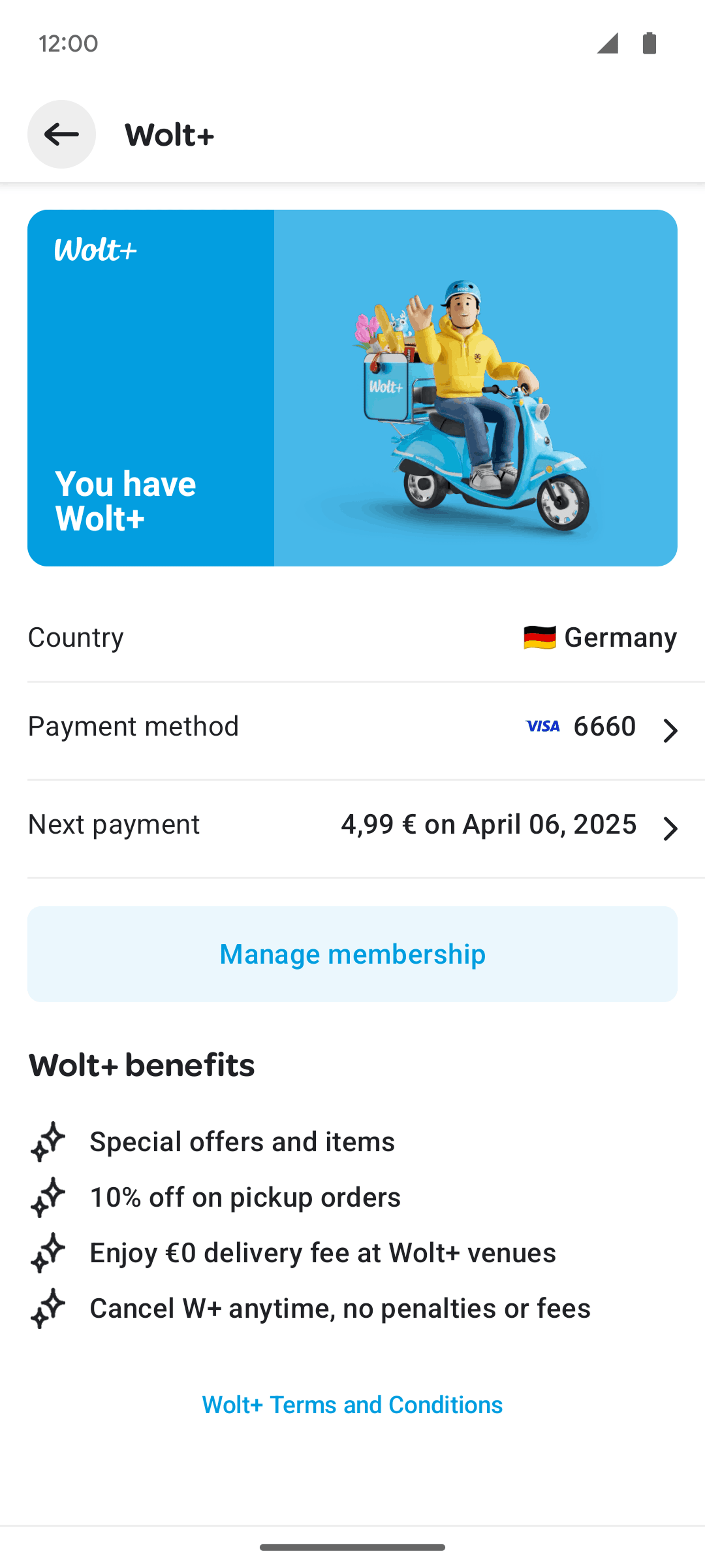 Wolt Delivery Android Food & Drink interface screenshot 12