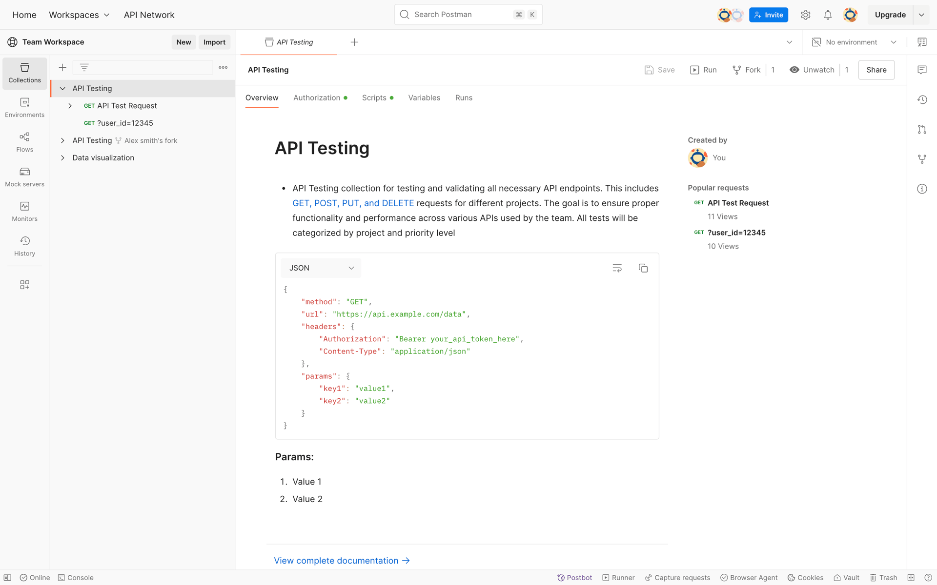 Postman Web Developer Tools interface screenshot 14