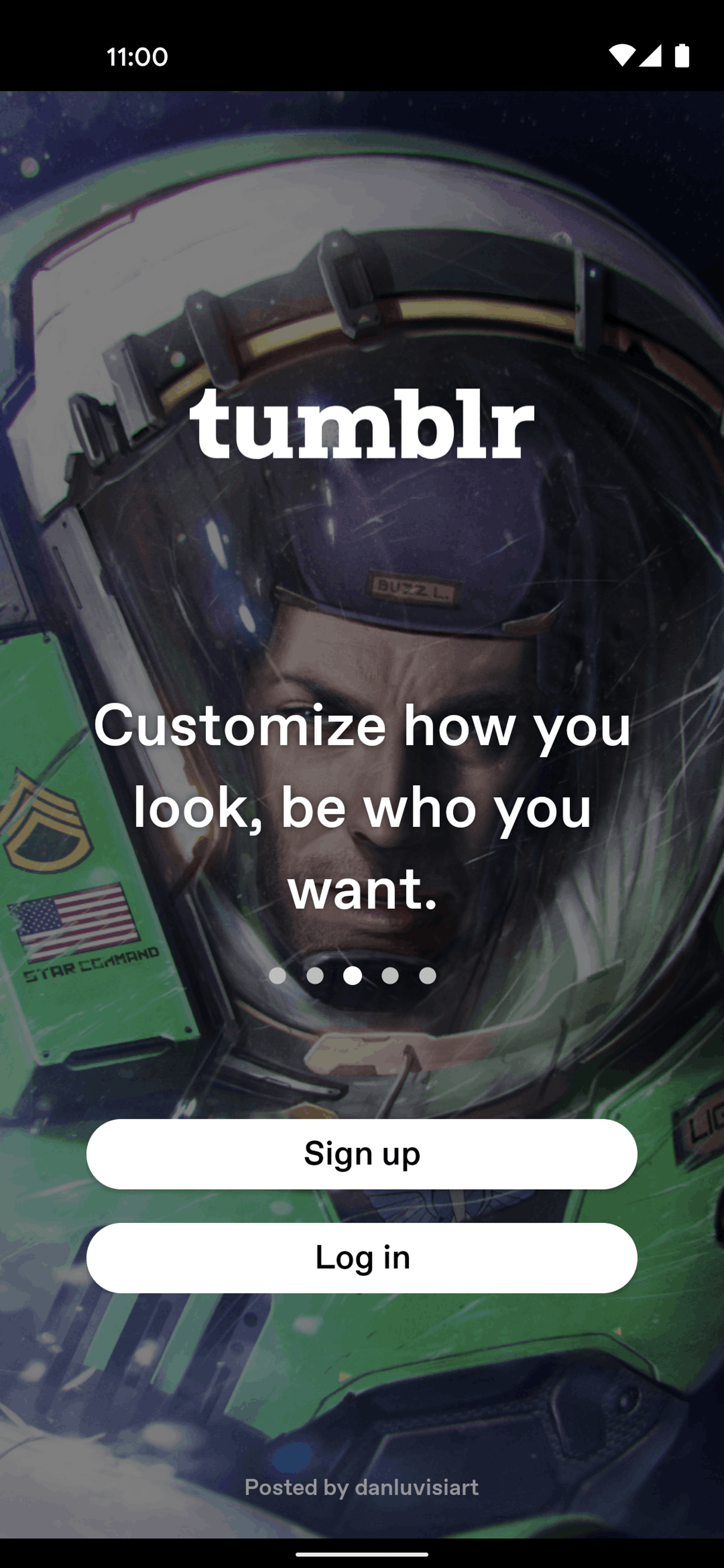 Tumblr Android Social Networking interface screenshot 4