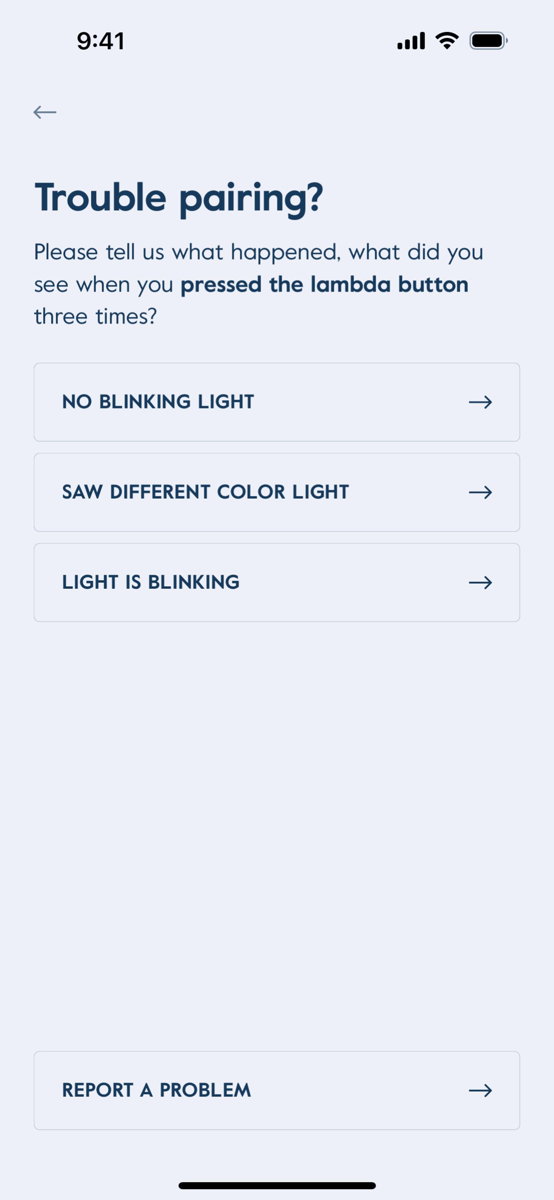LARQ iOS Lifestyle interface screenshot 4