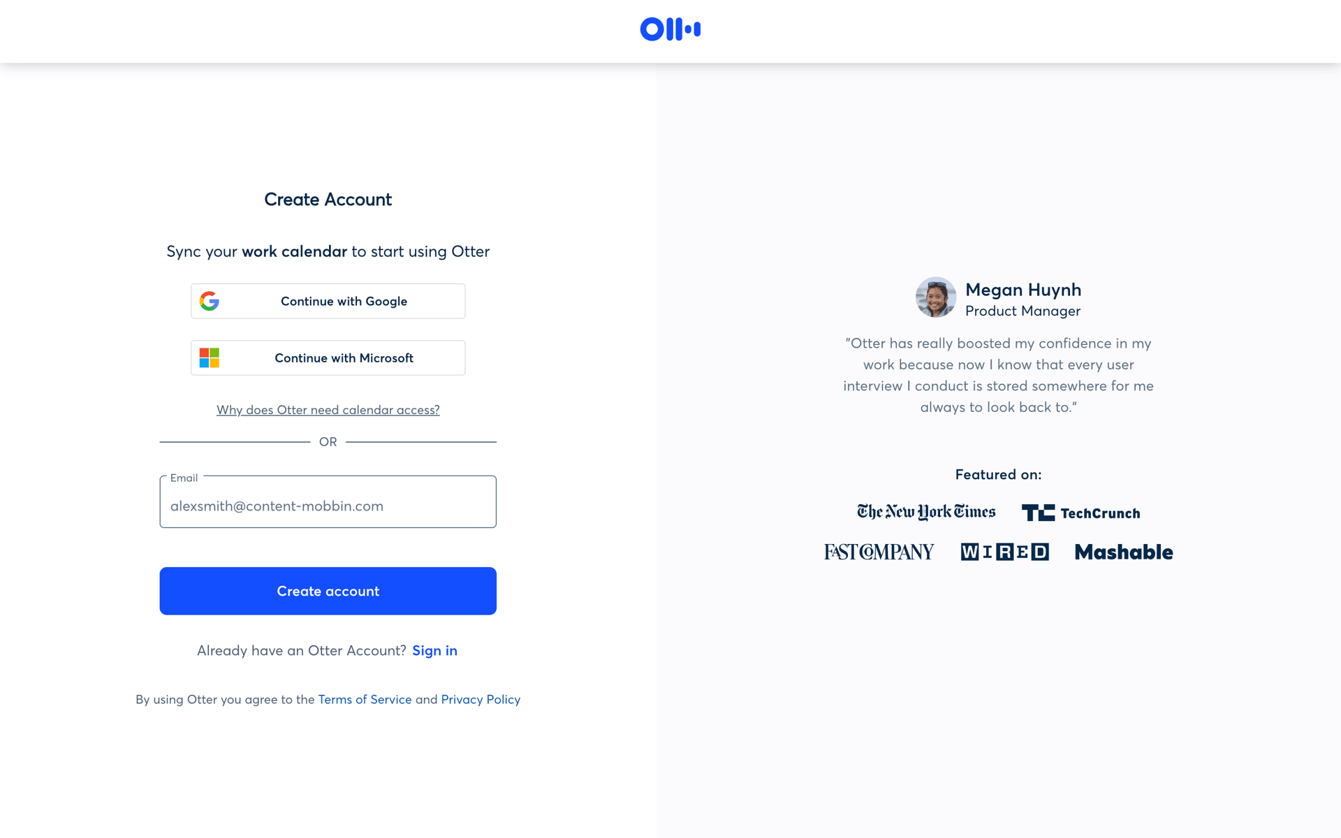 Otter.ai Web AI interface screenshot 4