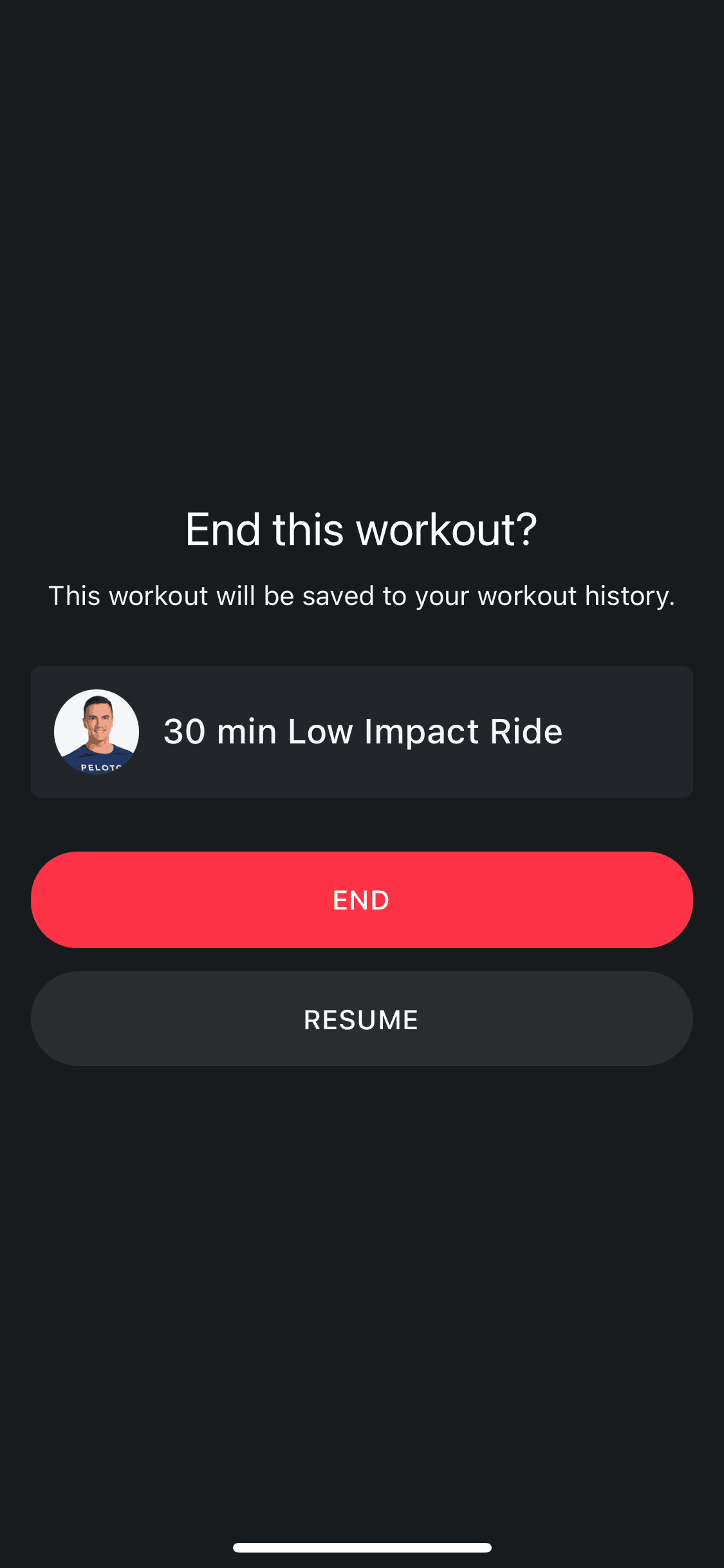 Peloton iOS Health & Fitness interface screenshot 6