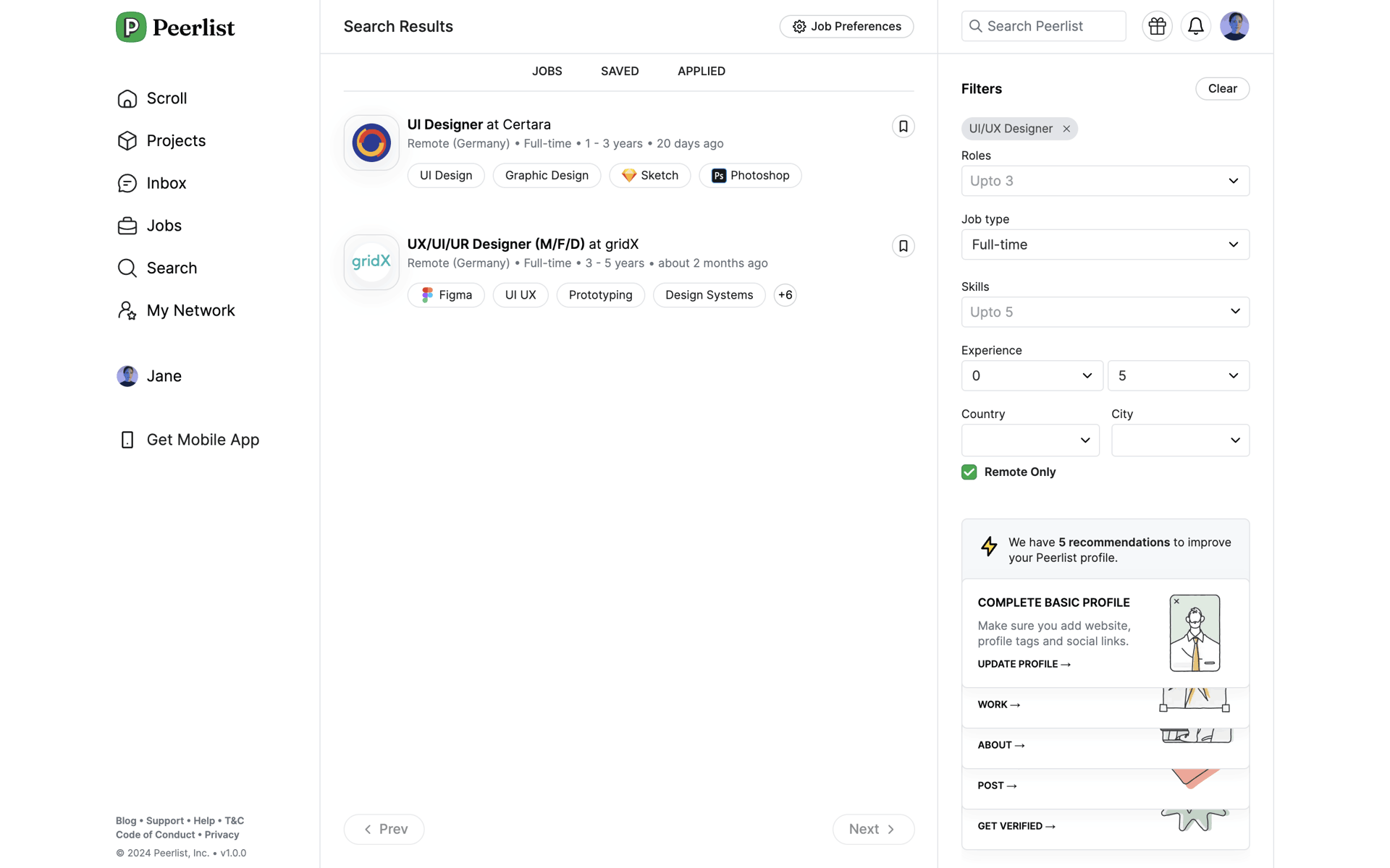 Peerlist Web Social Networking interface screenshot 18