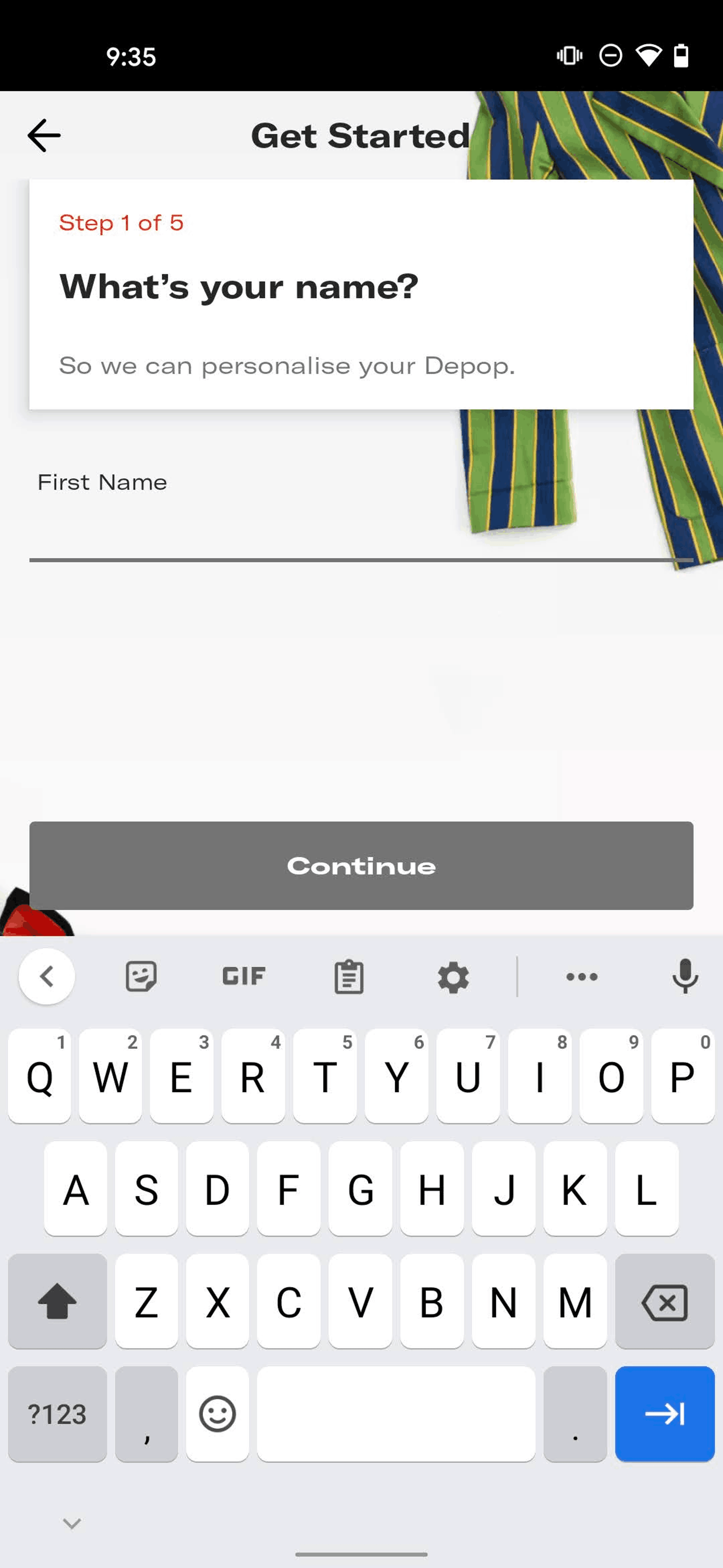 Depop Android Shopping interface screenshot 5