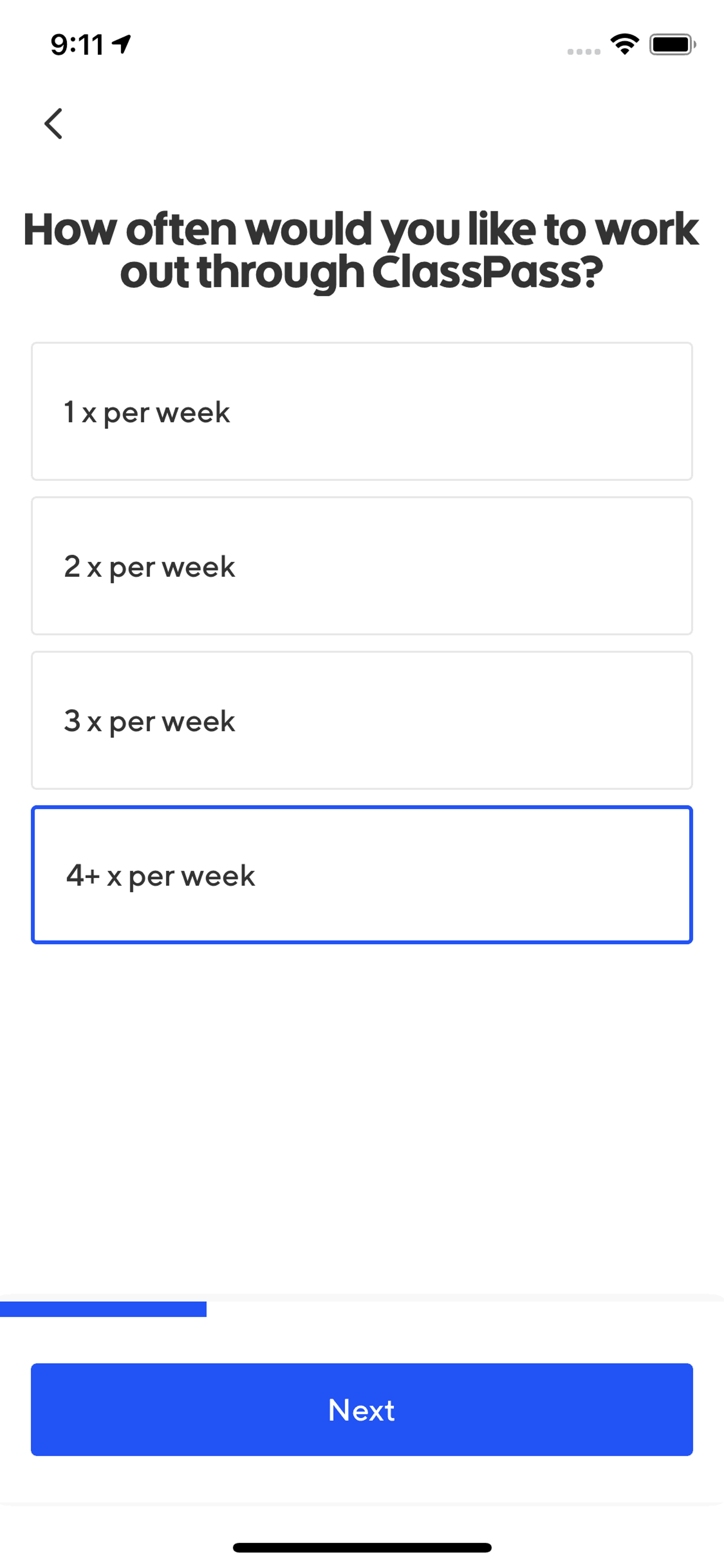 ClassPass iOS Health & Fitness interface screenshot 14