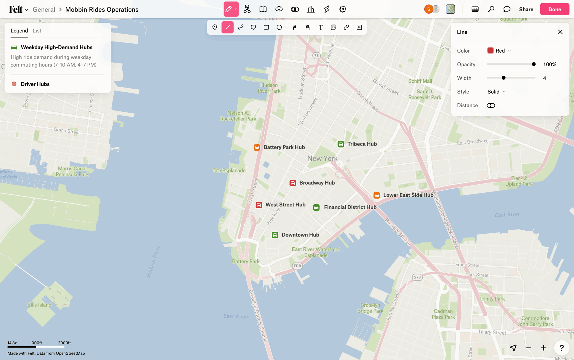 Felt Web mapping interface screenshot 7