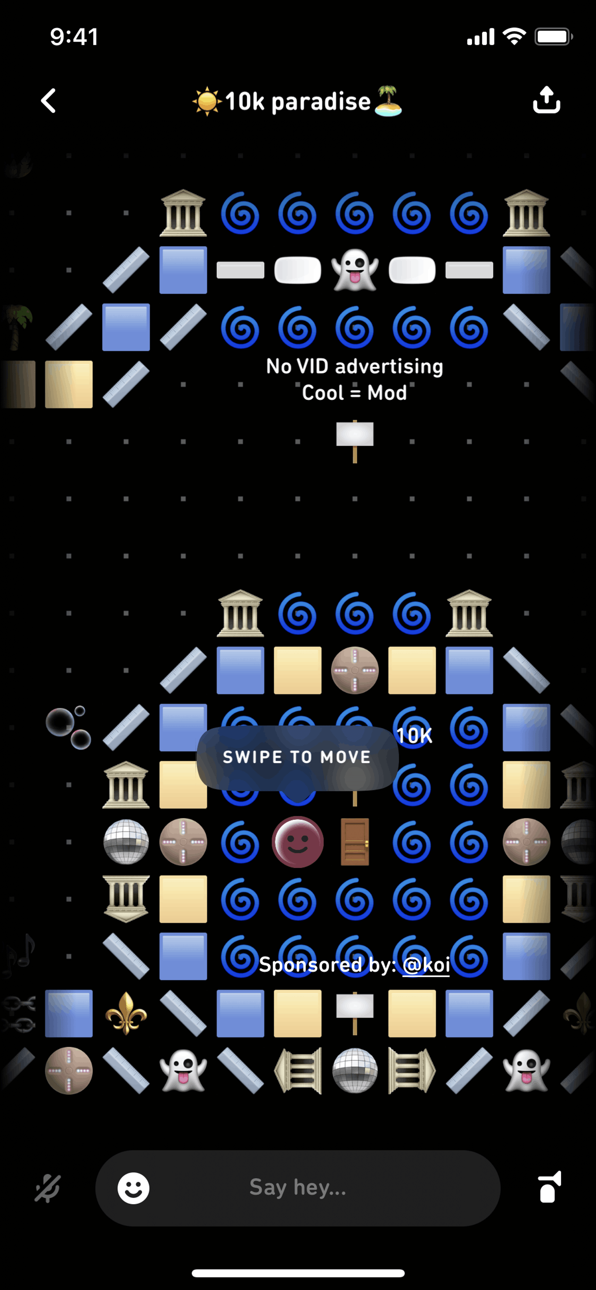 10K paradise on Sonar (ios) screen 2